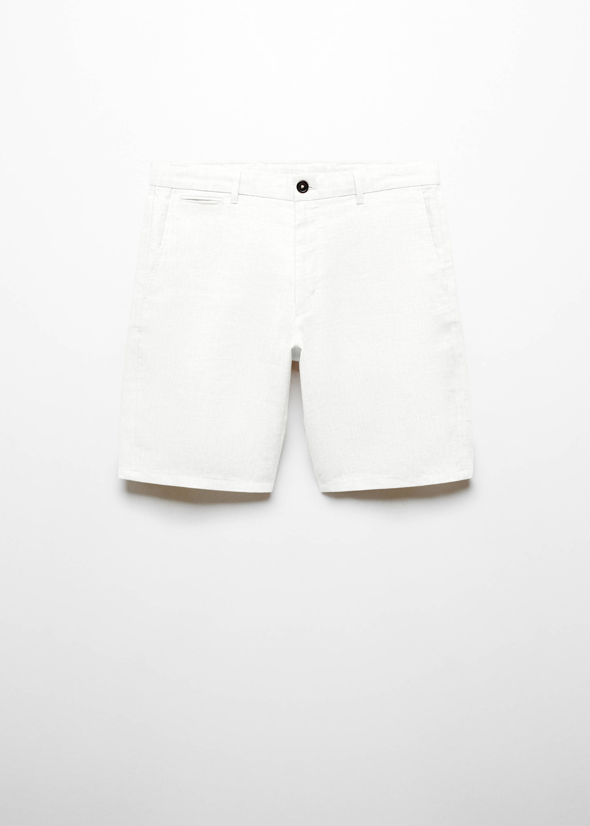 Bermuda slim-fit 100 % lin - Article sans modèle