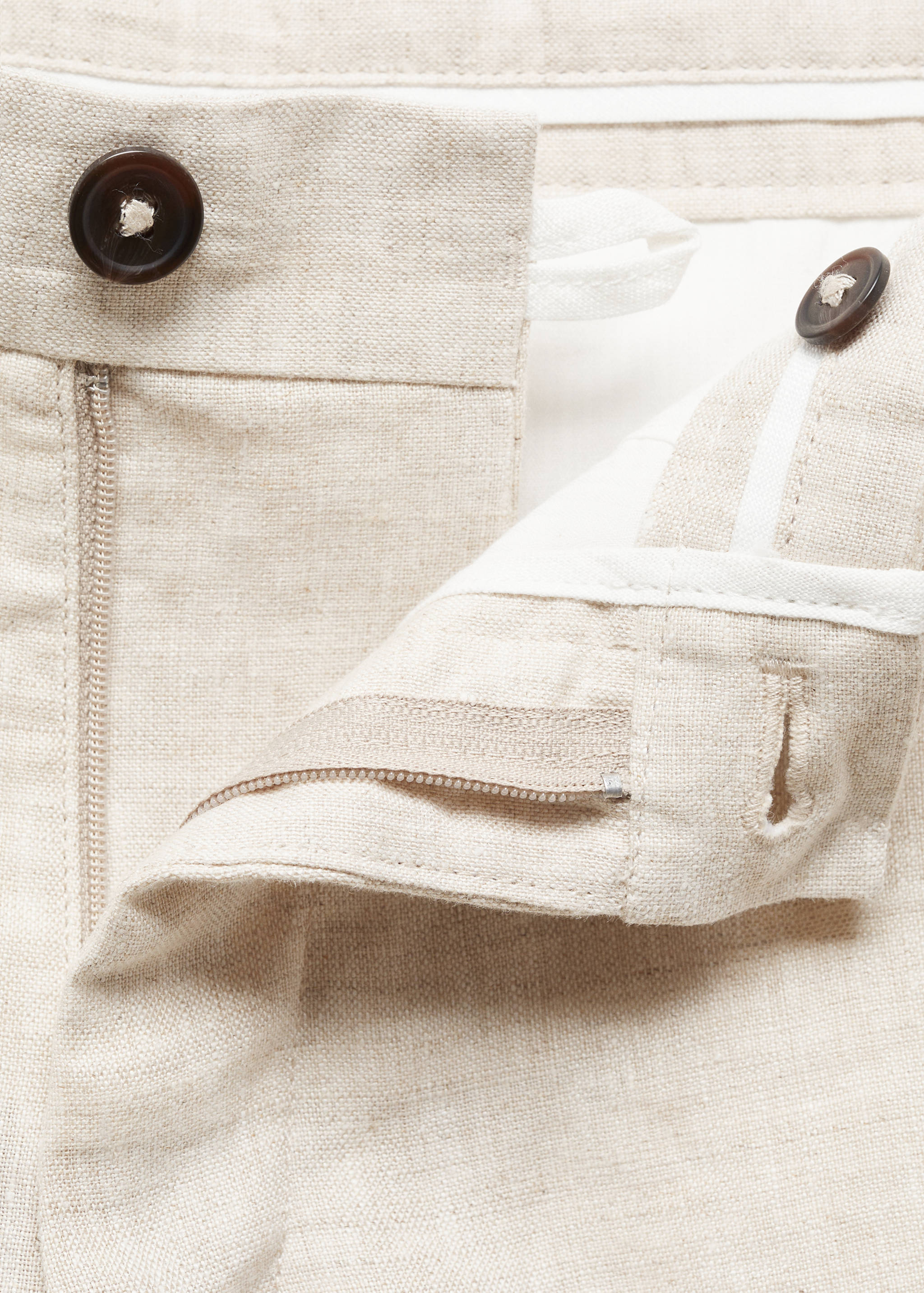 Bermudas slim fit 100% lino - Detalle del artículo 8