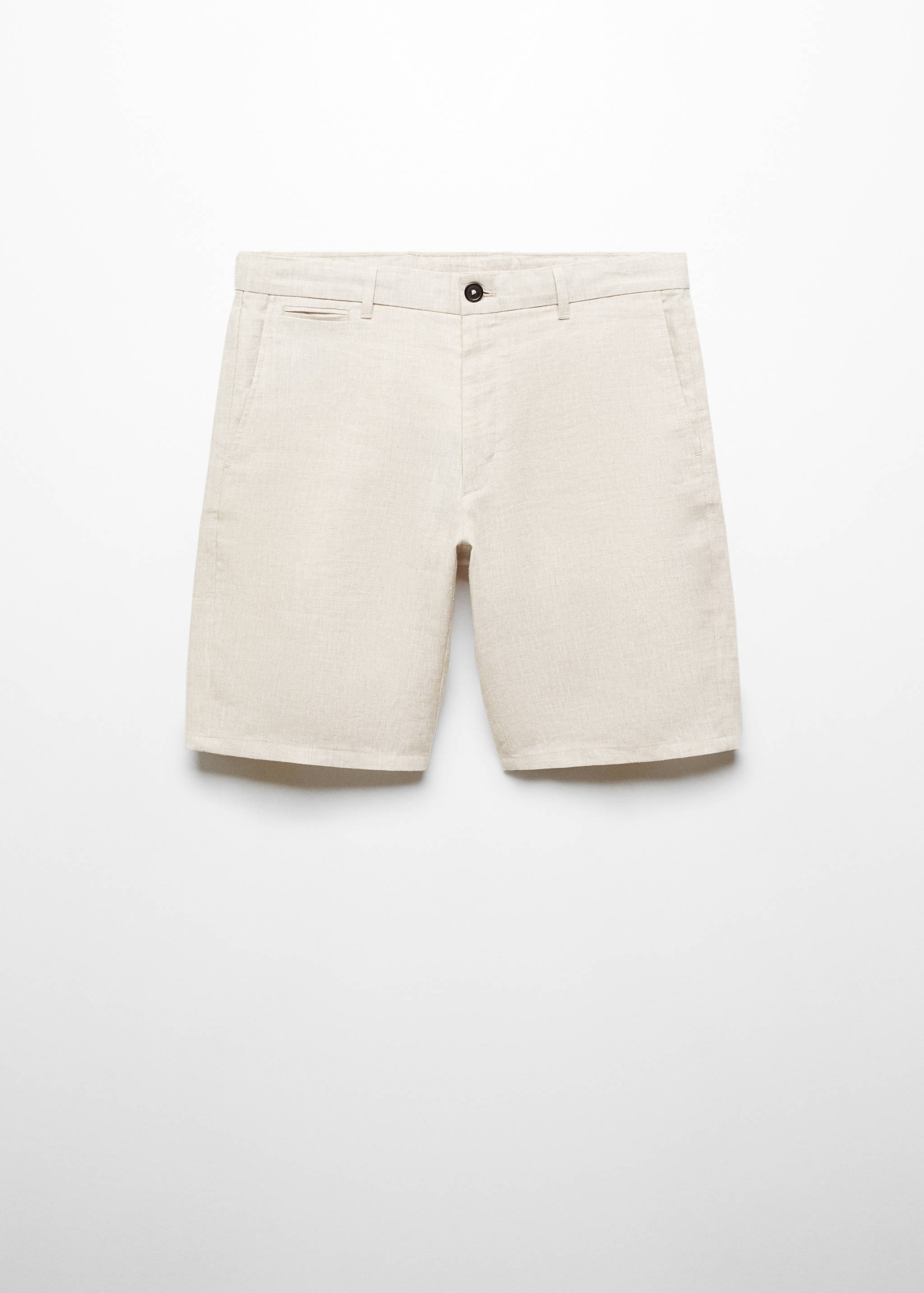 Bermuda slim-fit 100 % lin - Article sans modèle