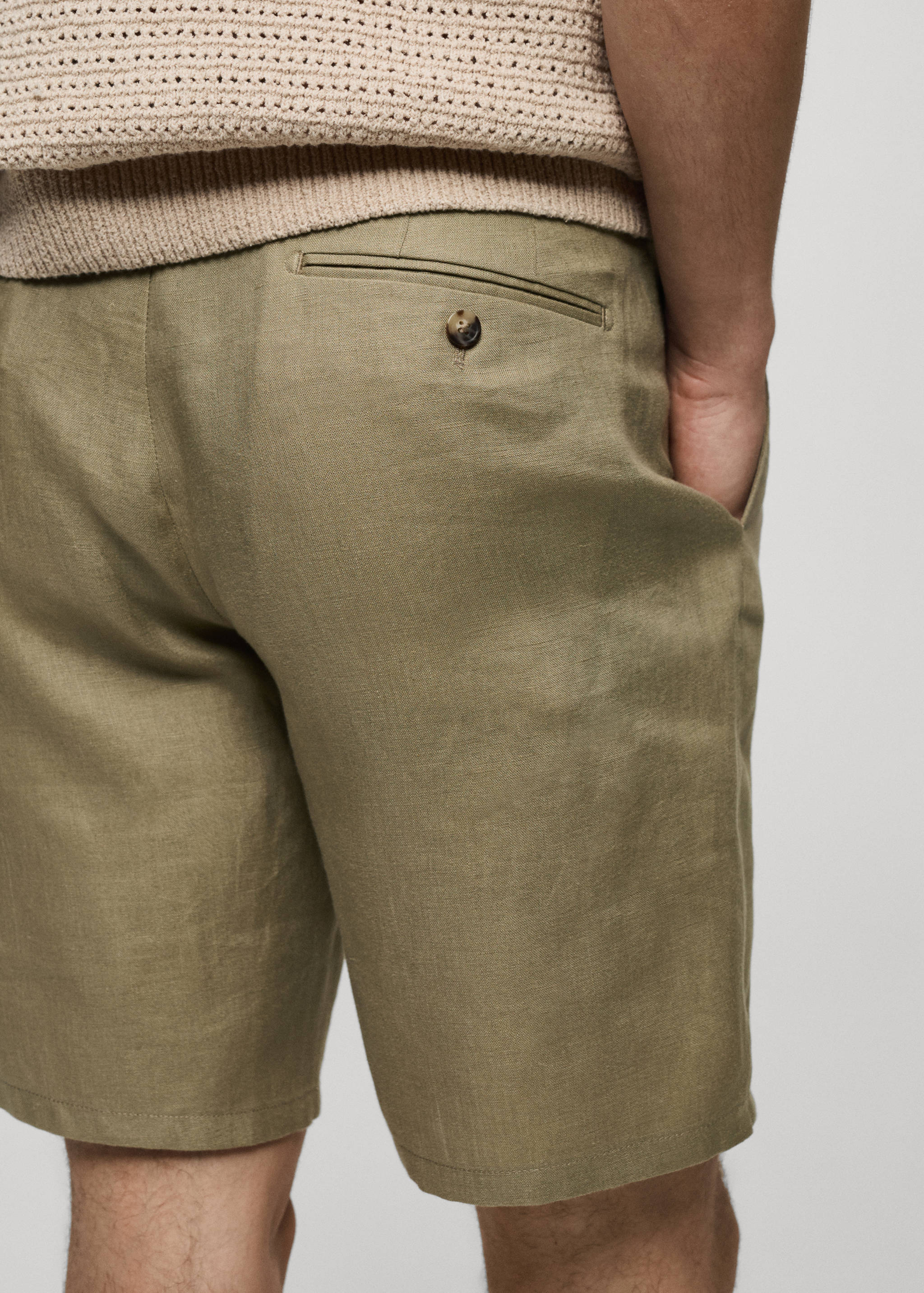 Bermudas slim fit 100% lino - Detalle del artículo 6