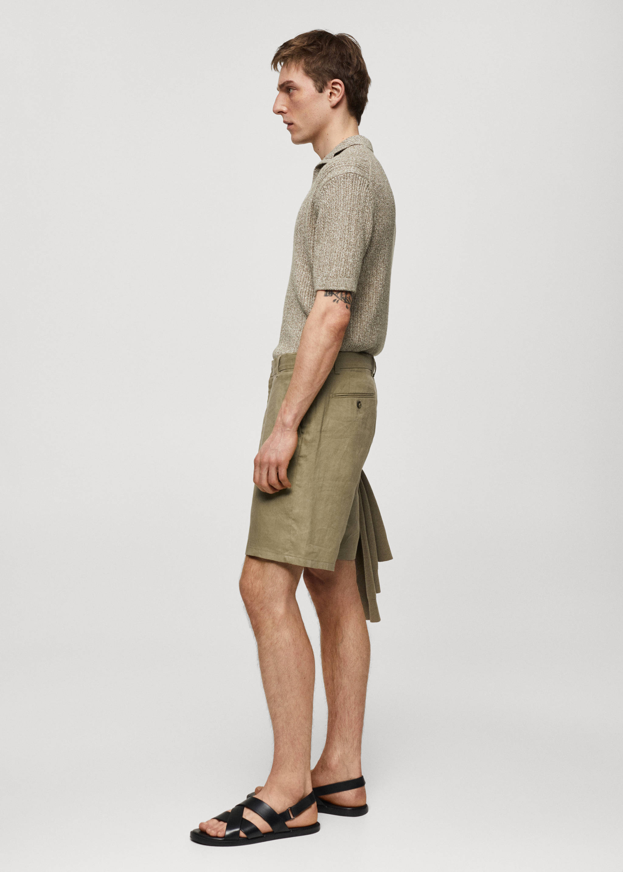 Bermudas slim fit 100% lino - Detalle del artículo 2