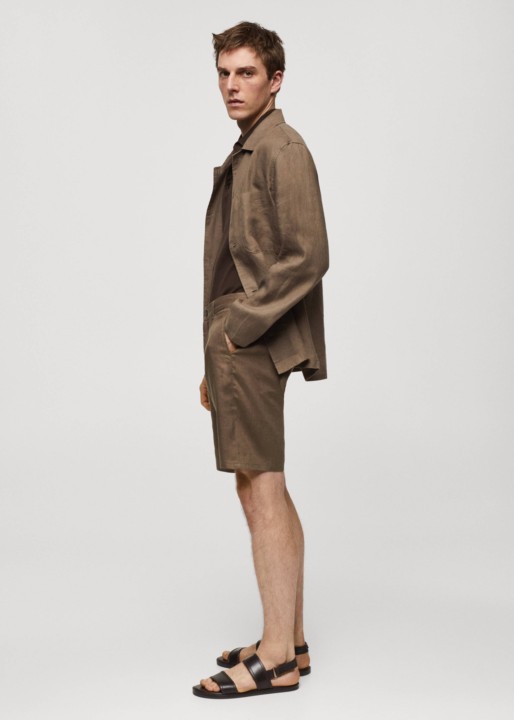 Bermudas slim fit 100% lino - Detalle del artículo 2