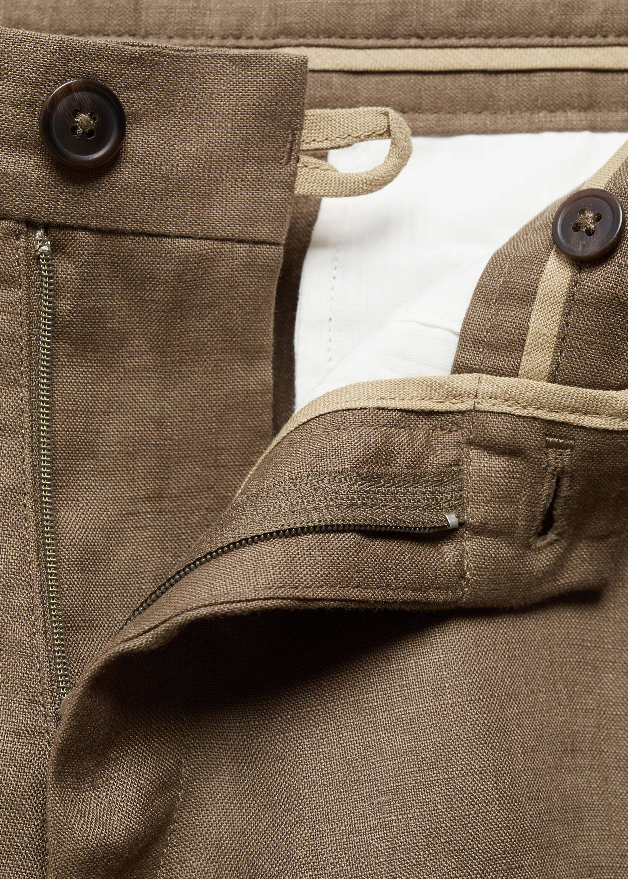 Bermudas slim fit 100% lino - Detalle del artículo 8