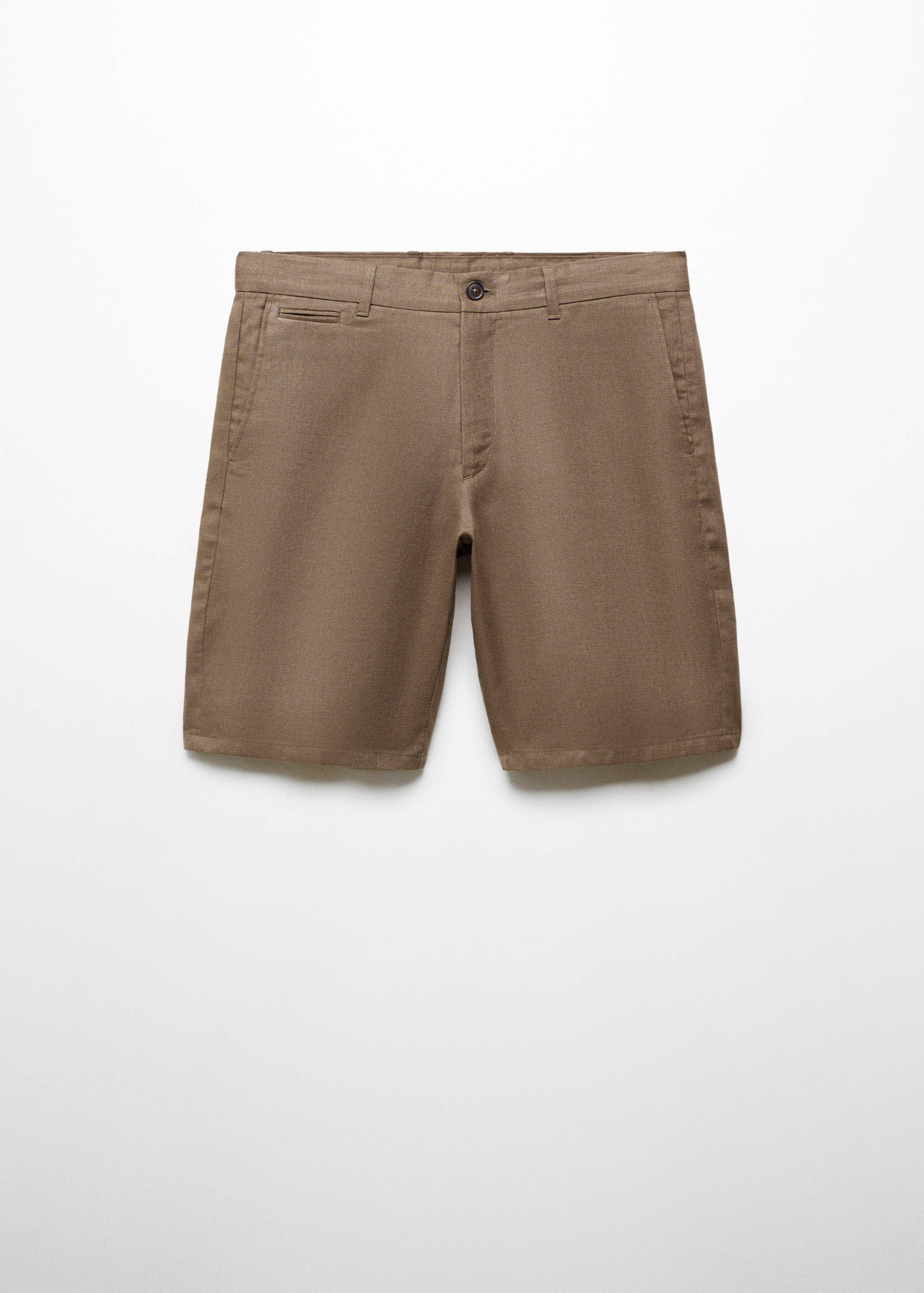Bermuda slim-fit 100 % lin - Article sans modèle
