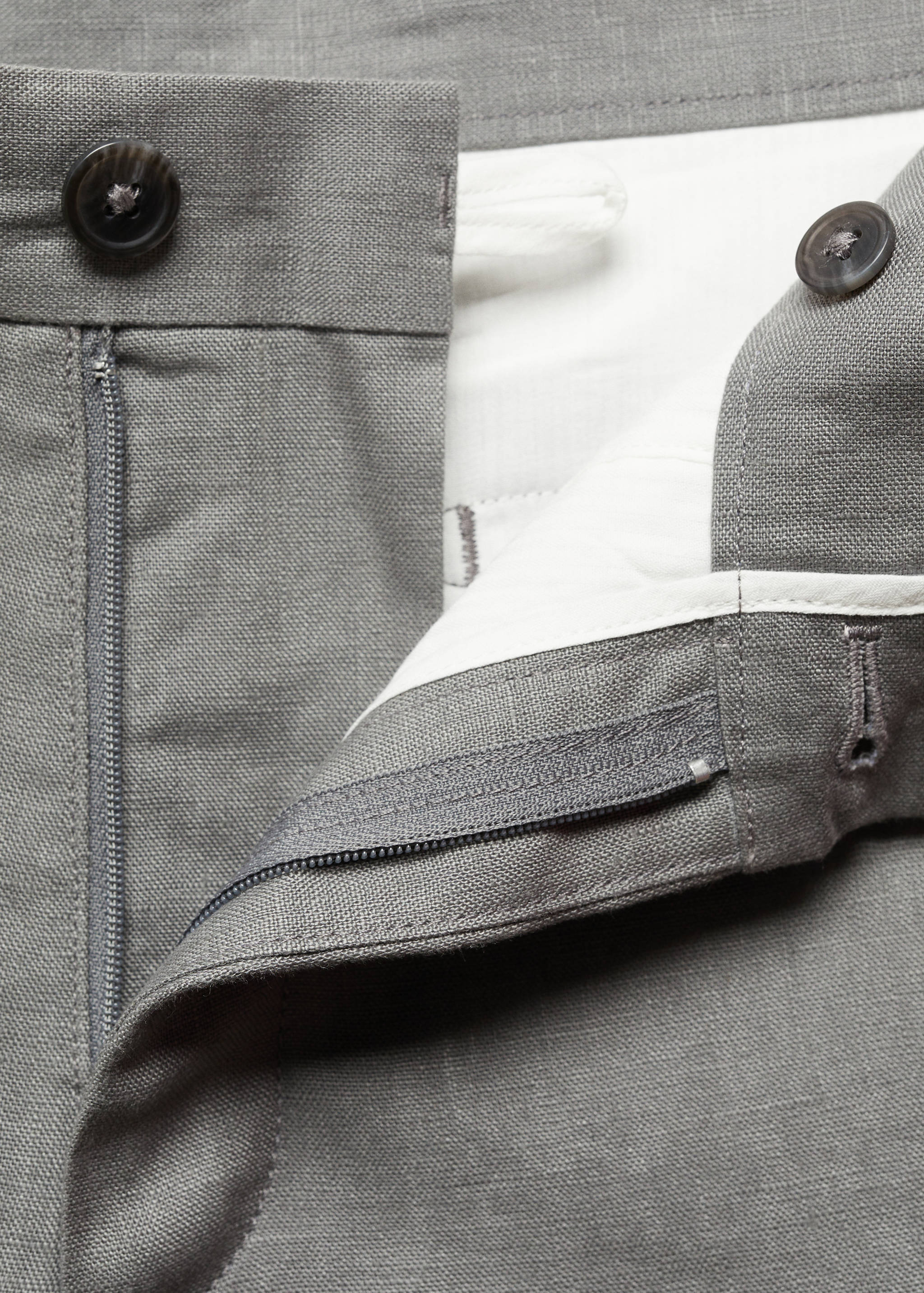 Bermudas slim fit 100% lino - Detalle del artículo 8