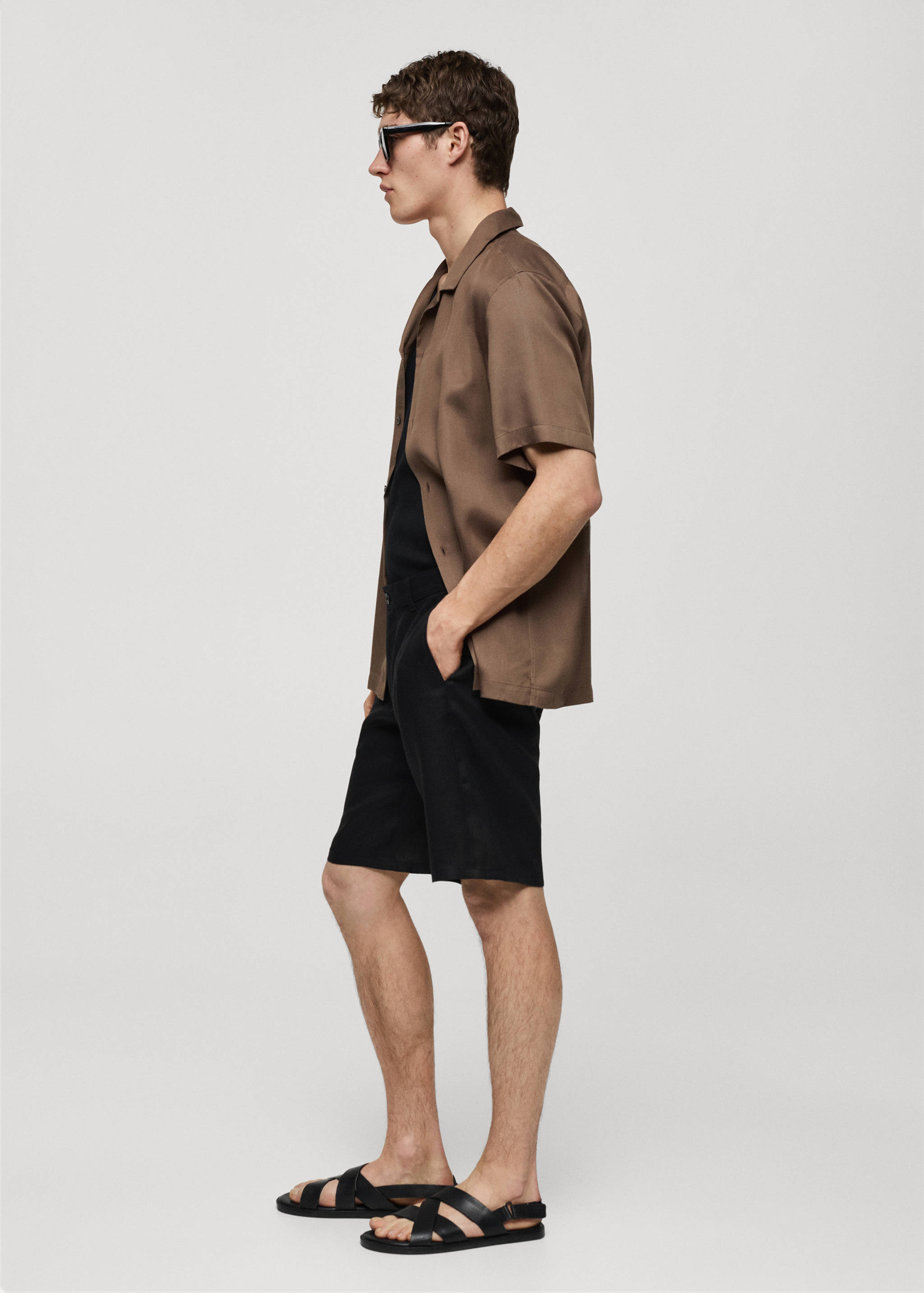 Bermudas slim fit 100% lino - Detalle del artículo 2