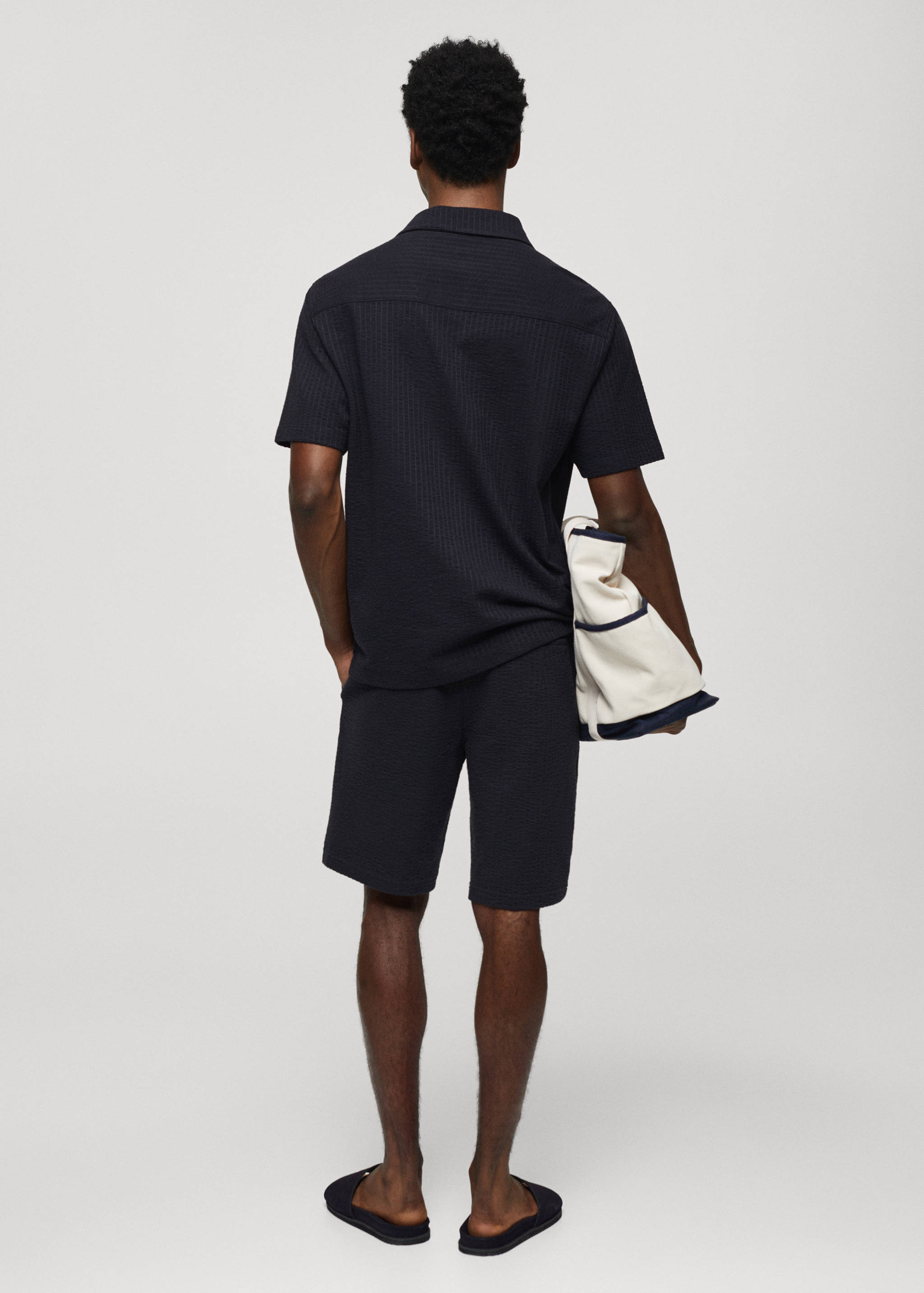 Polo coton seersucker - Verso de l’article