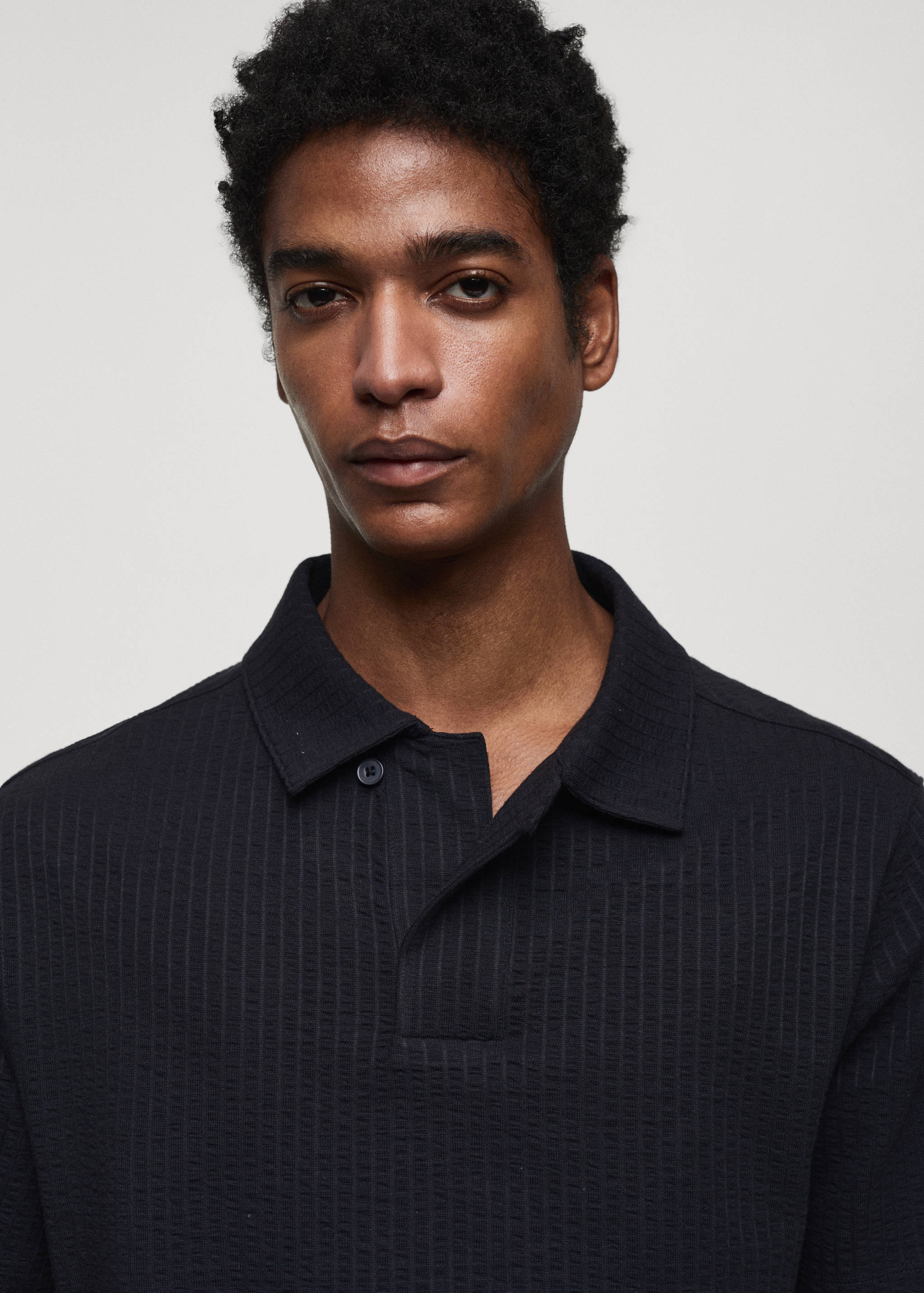 Polo coton seersucker - Détail de l'article 1