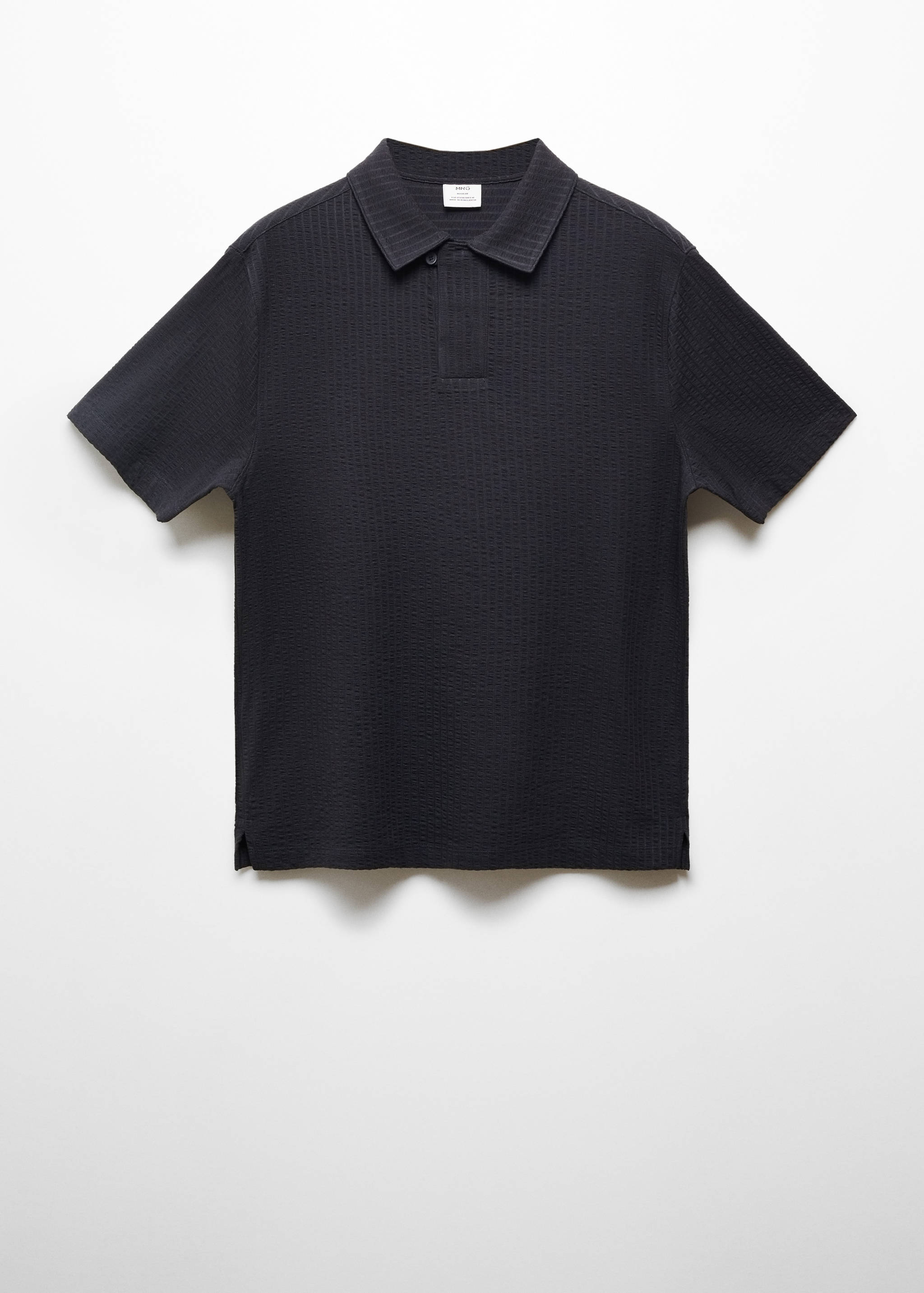 Polo coton seersucker - Article sans modèle
