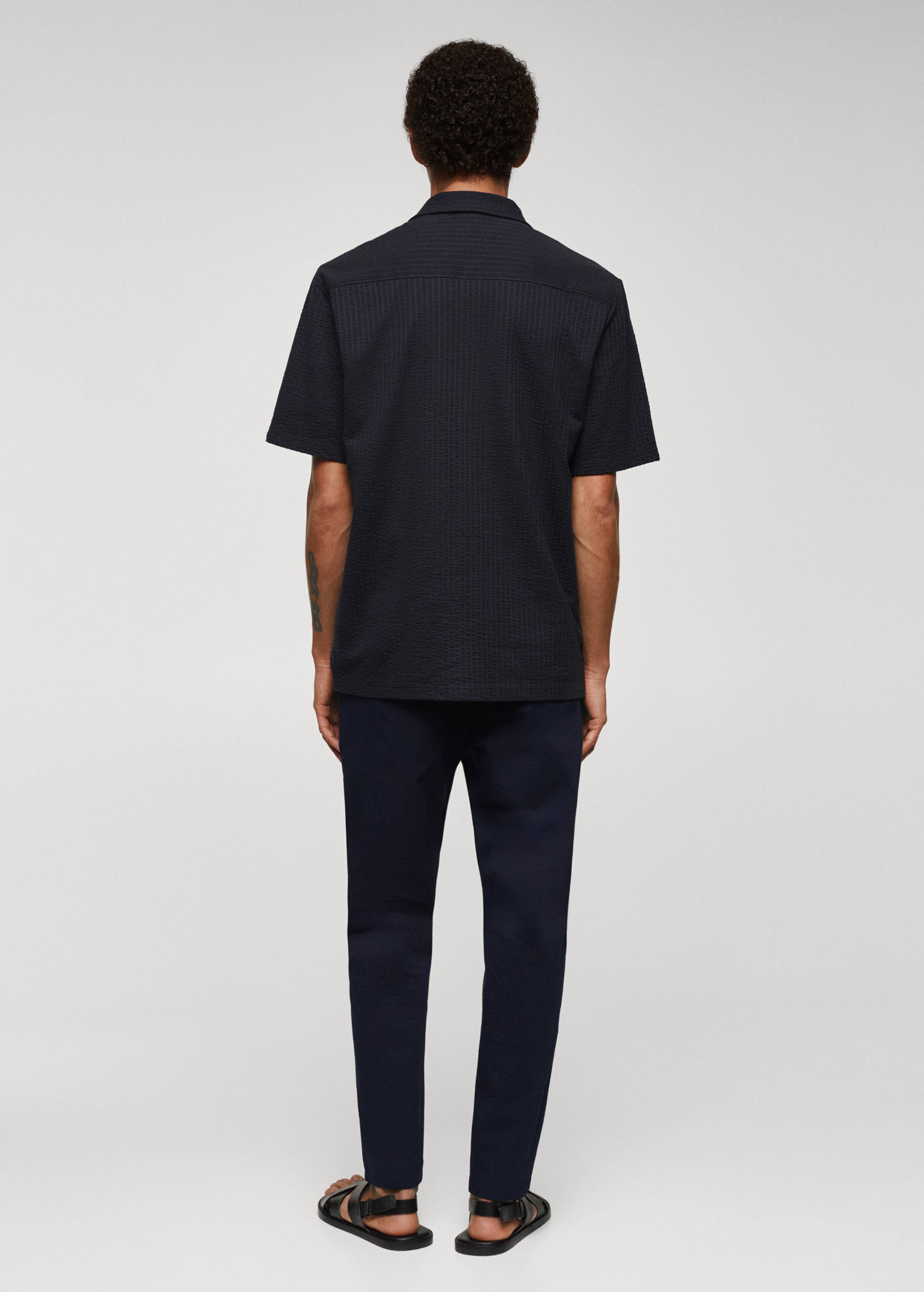Chemise coton seersucker - Verso de l’article