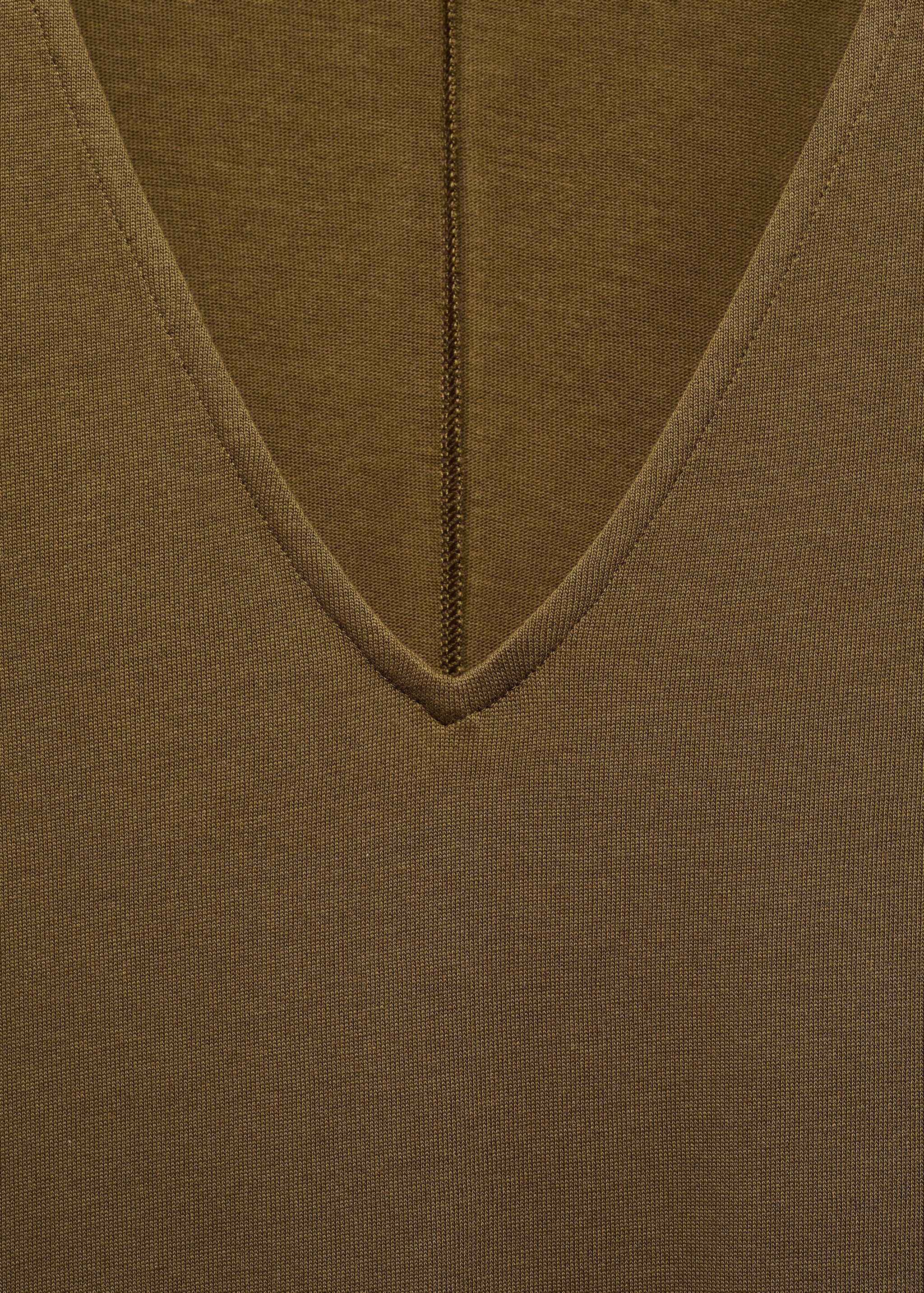 V-neck cotton dress - Details of the article 8