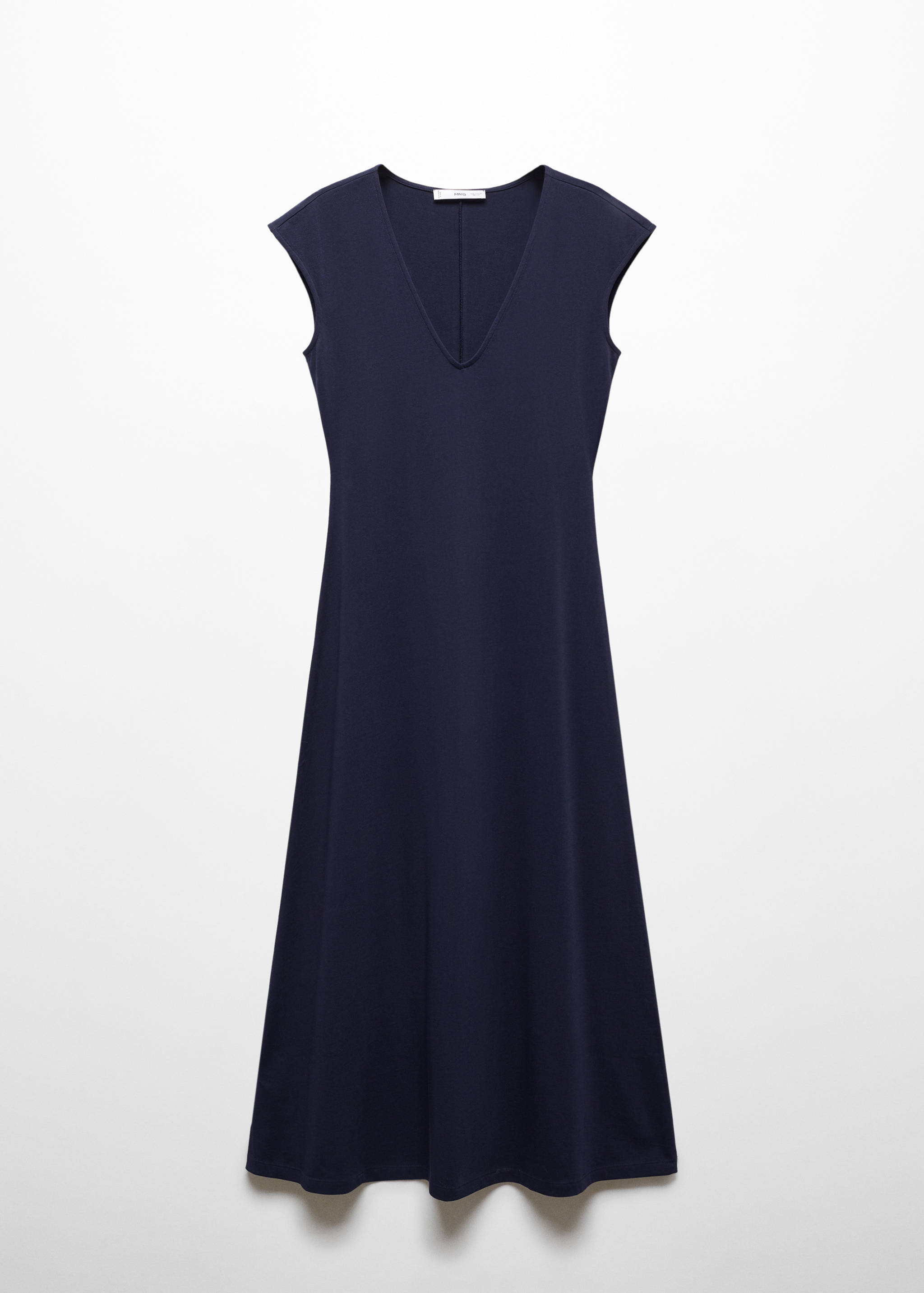 V-neck cotton dress - Article without model