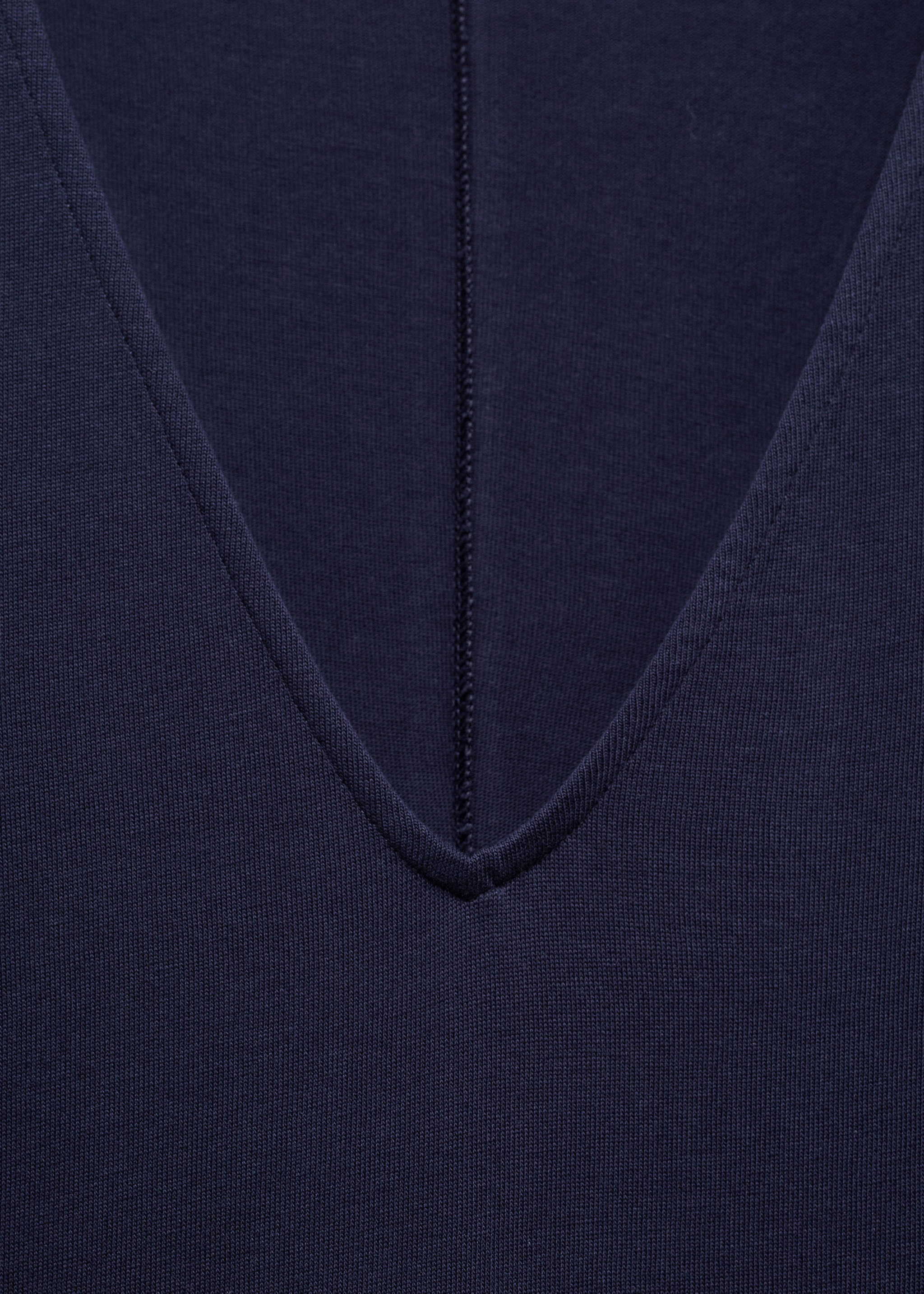 V-neck cotton dress - Details of the article 8