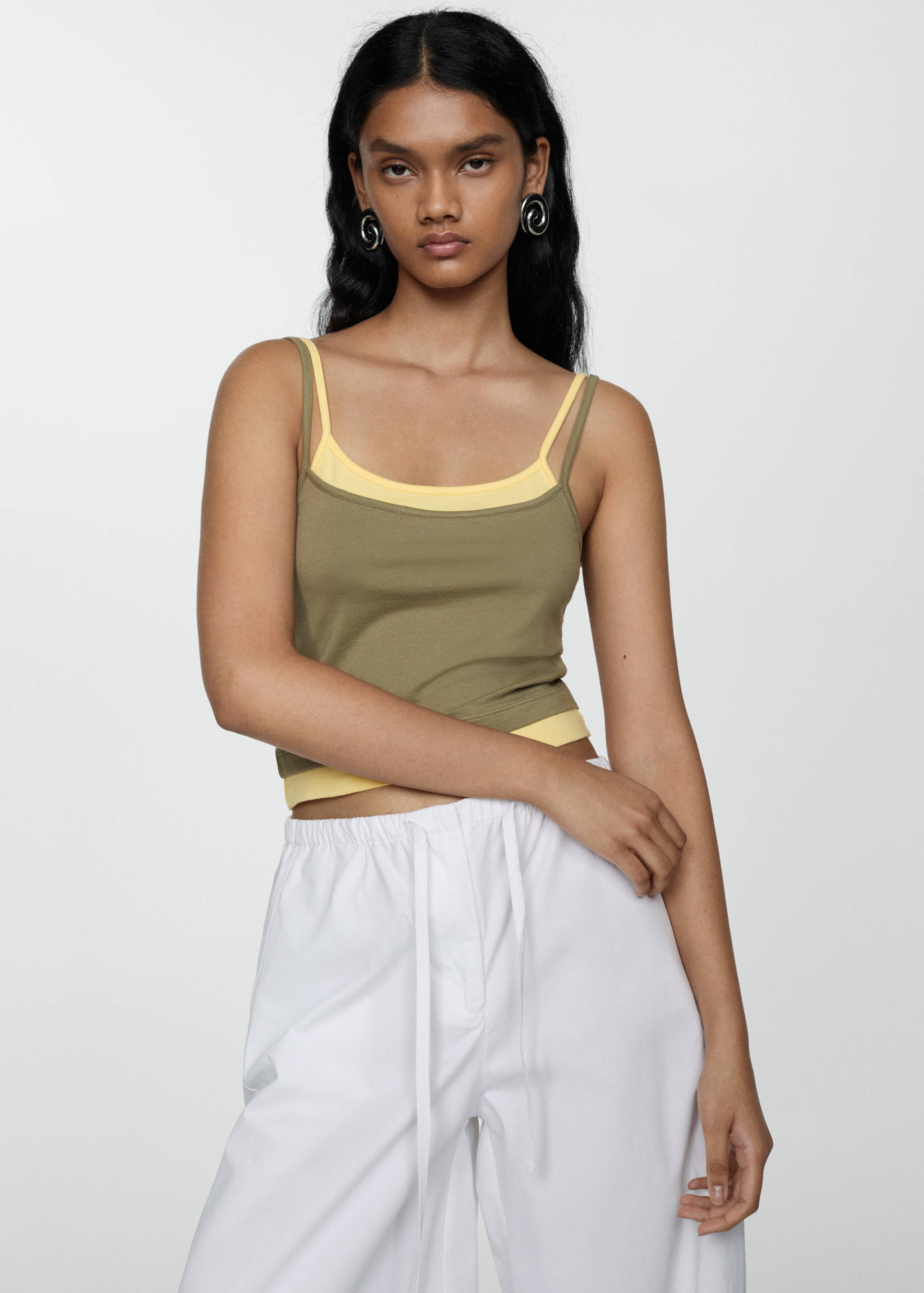 Combination top with thin straps - Medium plane