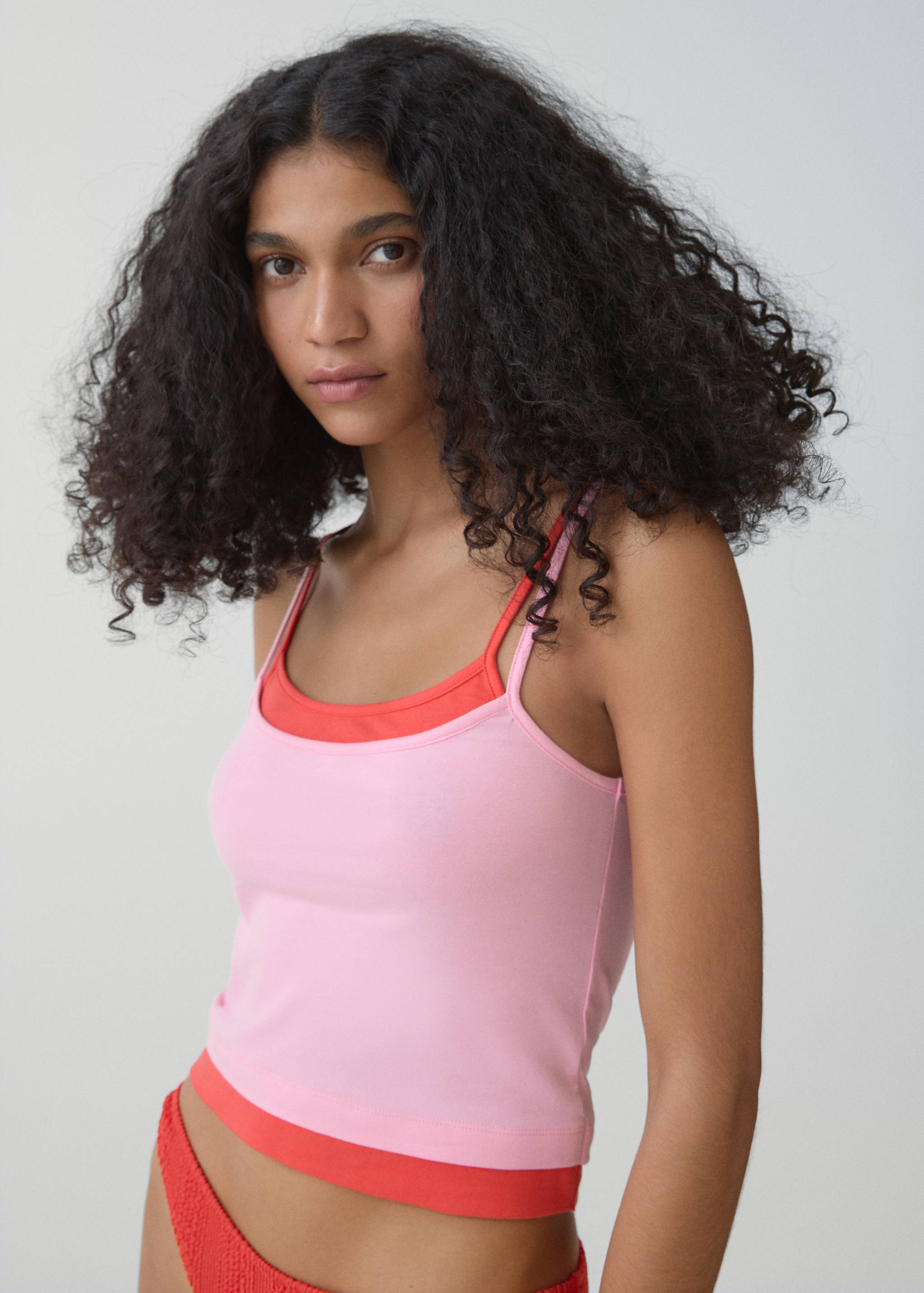 Combination top with thin straps - Details of the article 1