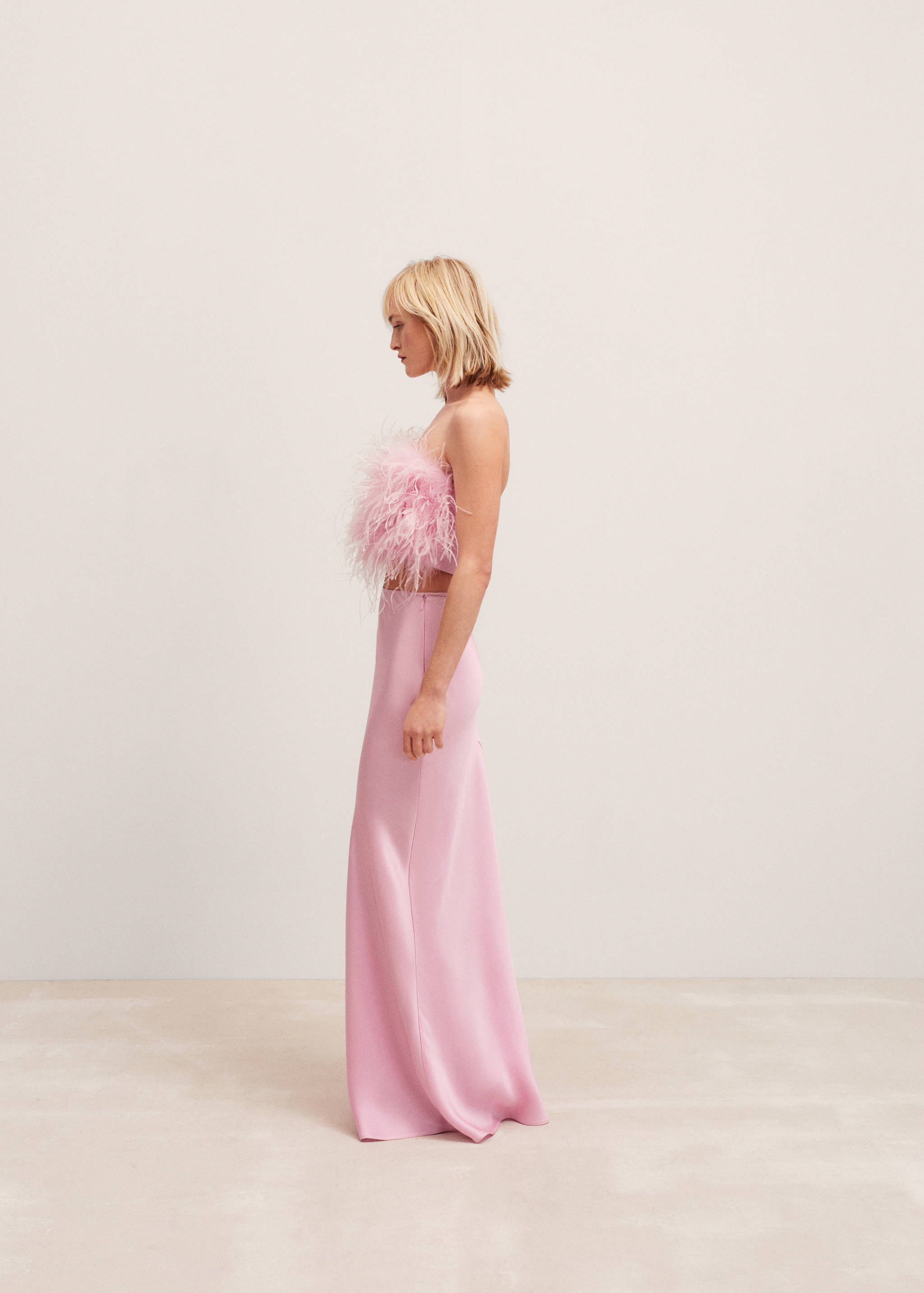 Satin maxi-skirt - Details of the article 2