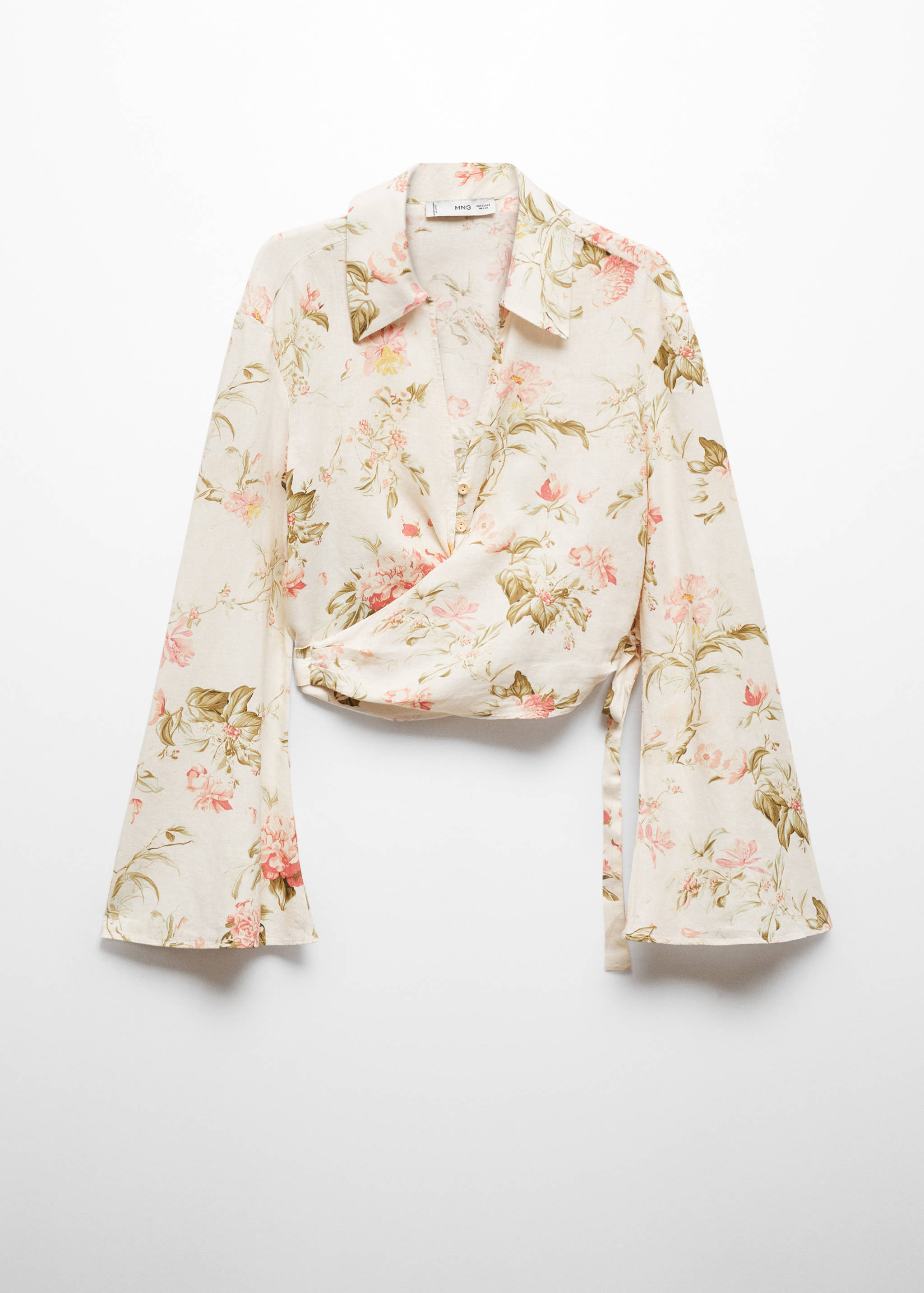 Blouse en lin à fleurs - Article sans modèle