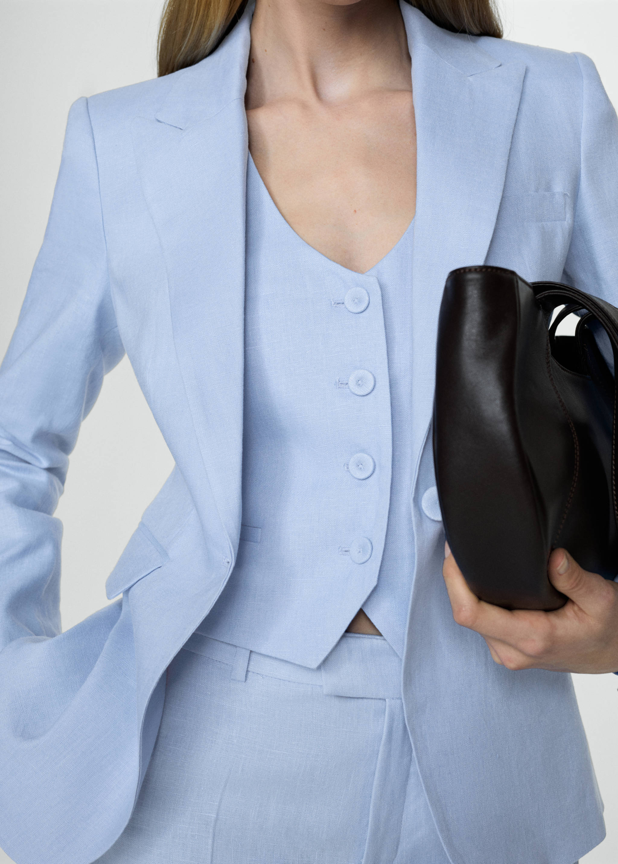 Linen suit waistcoat - Details of the article 6