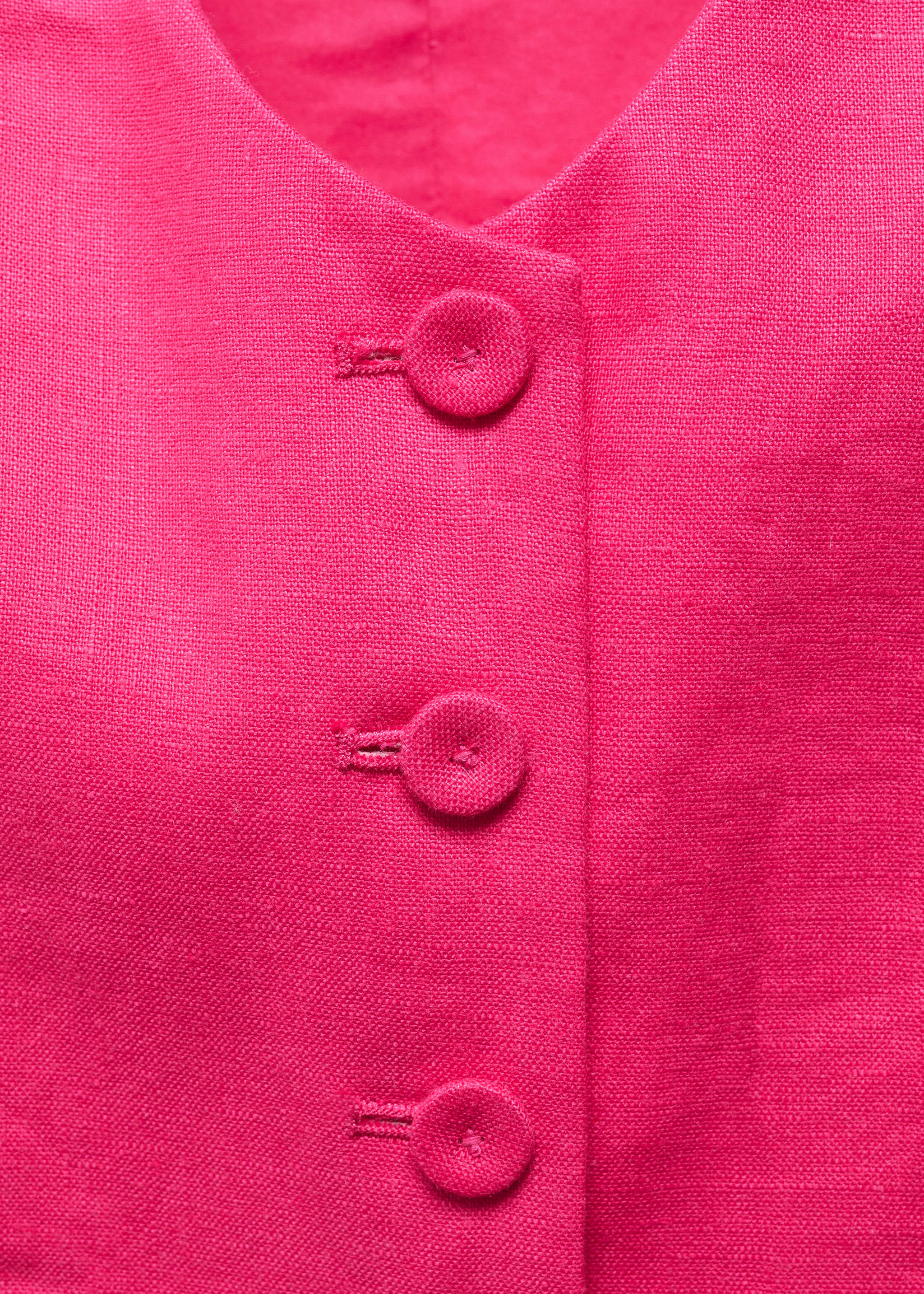 Linen suit waistcoat - Details of the article 8