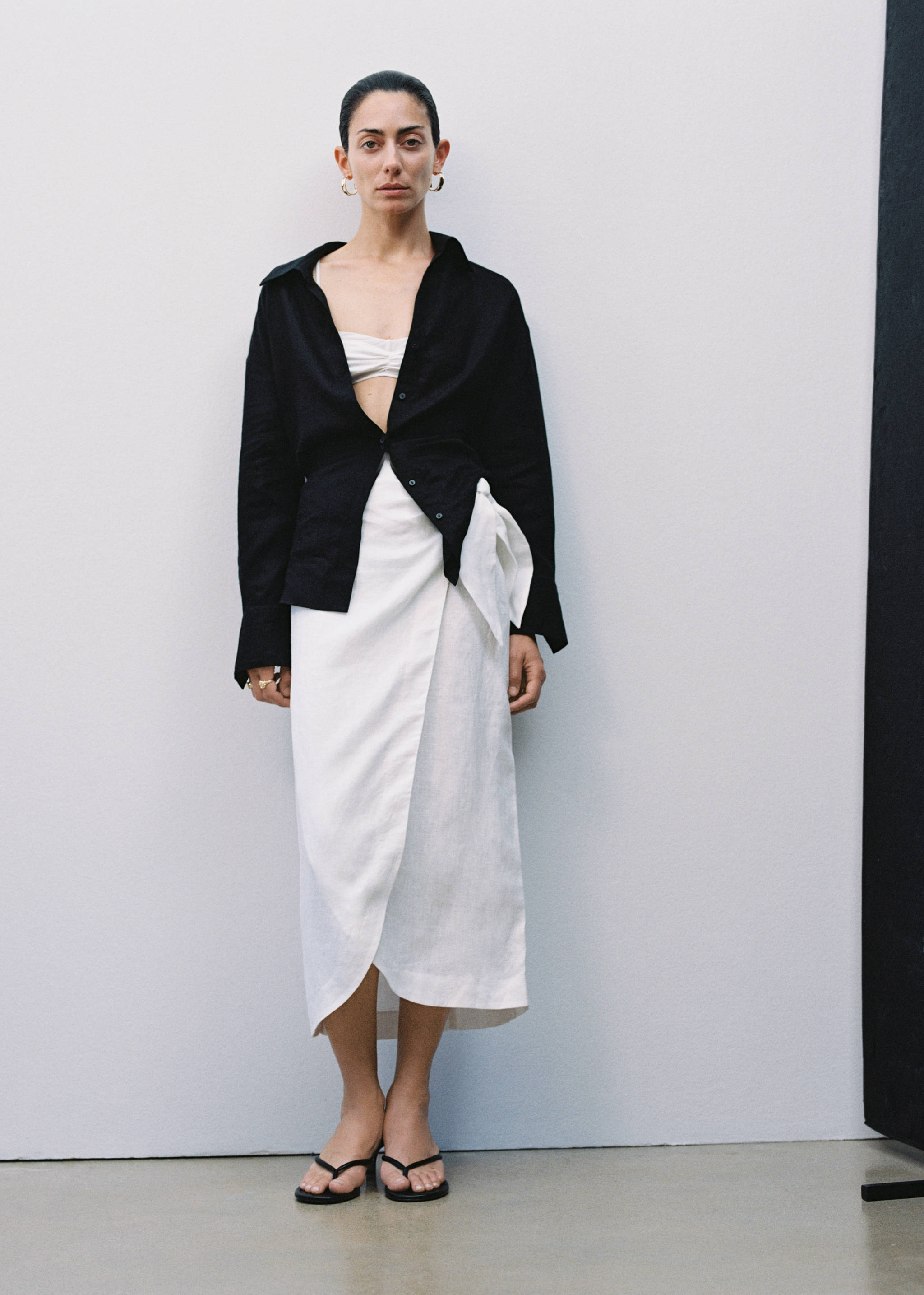 Linen sarong skirt - Details of the article 7