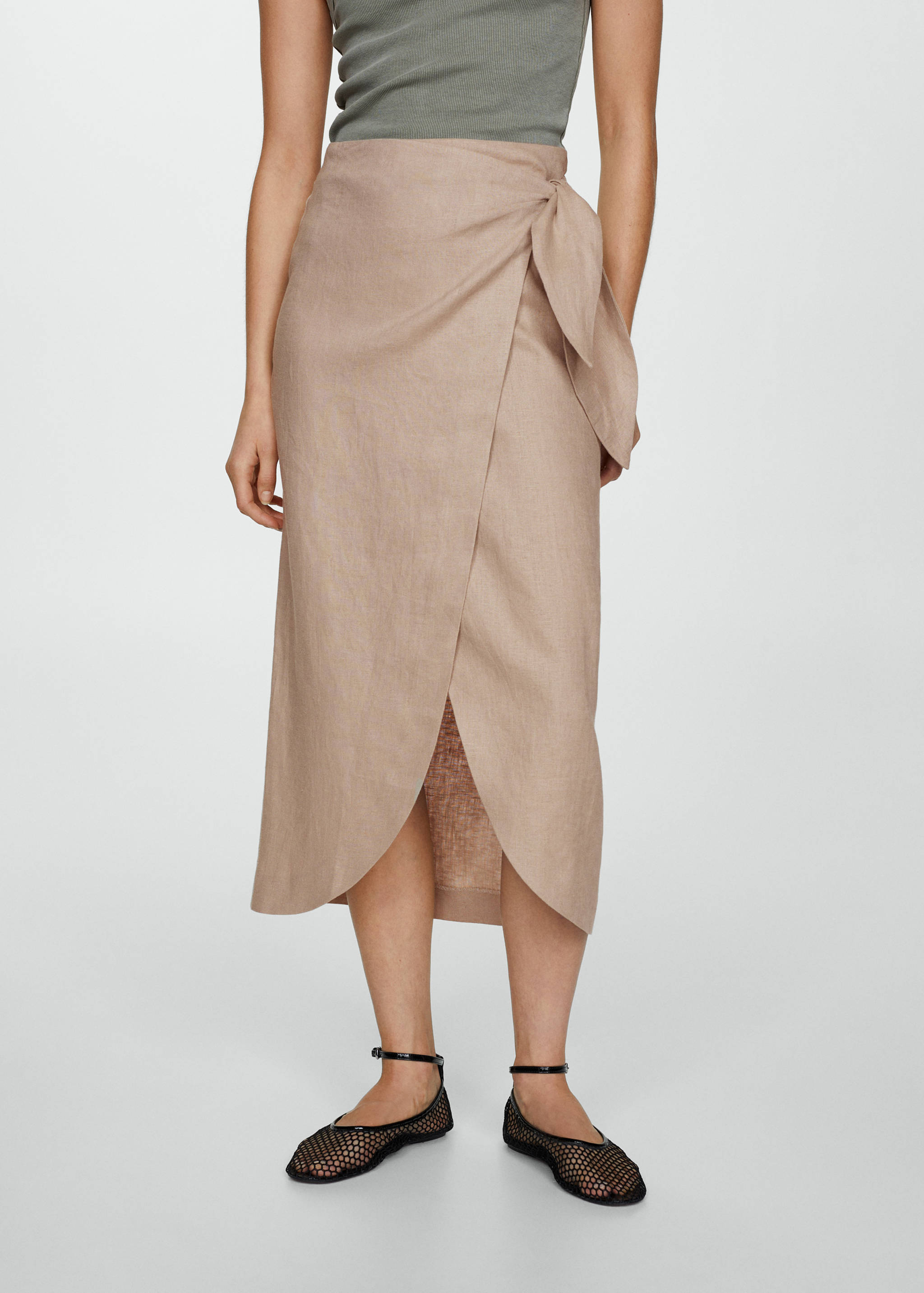 Jupe paréo lin - Plan moyen