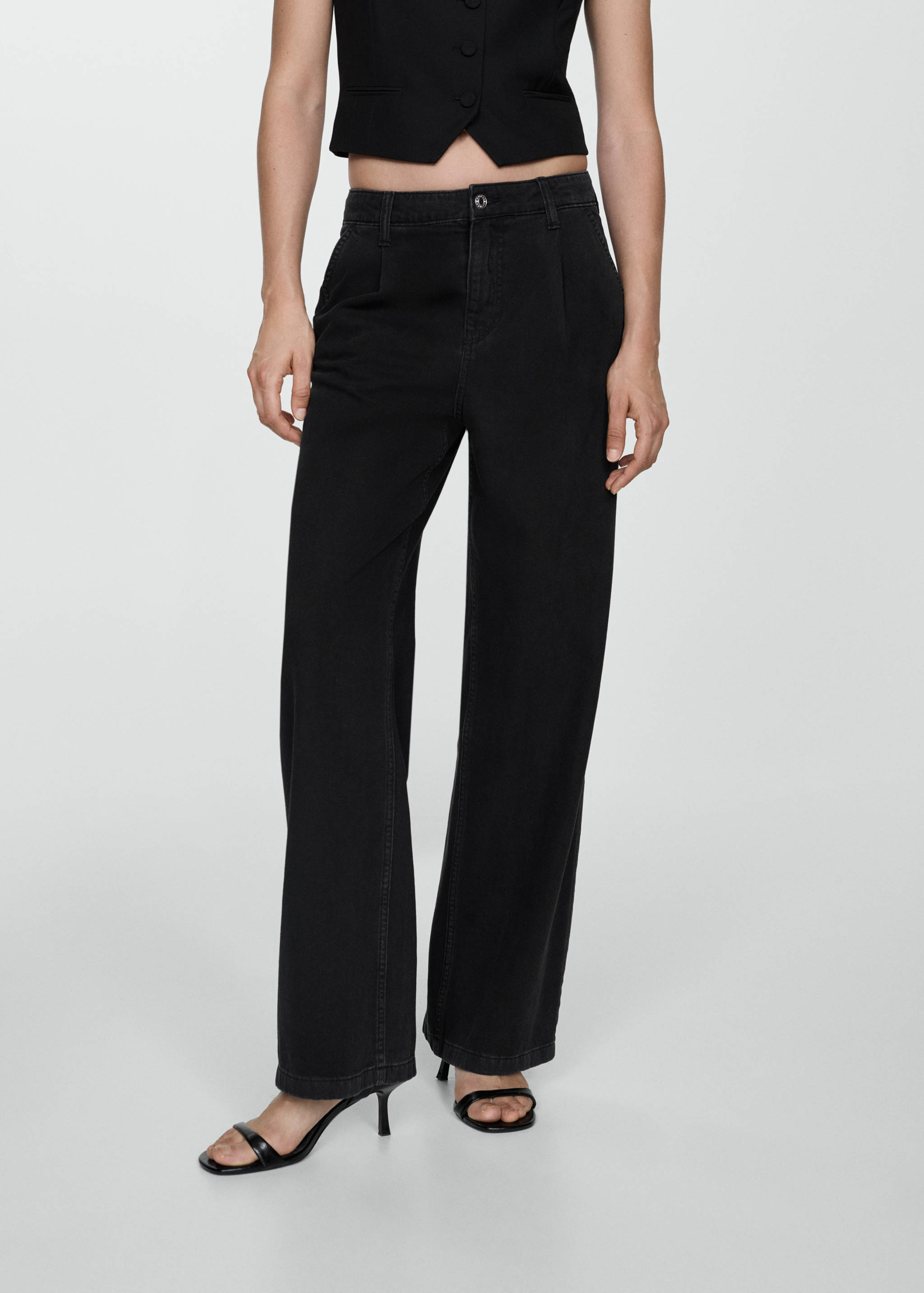 Texans rectes pinces - Pla mig