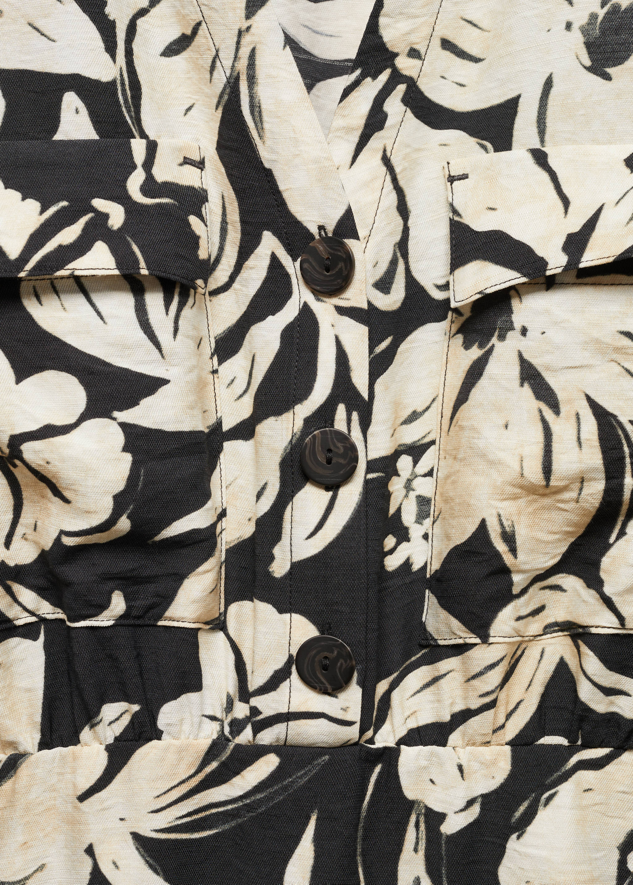 Vestido camisero flores - Detalle del artículo 8