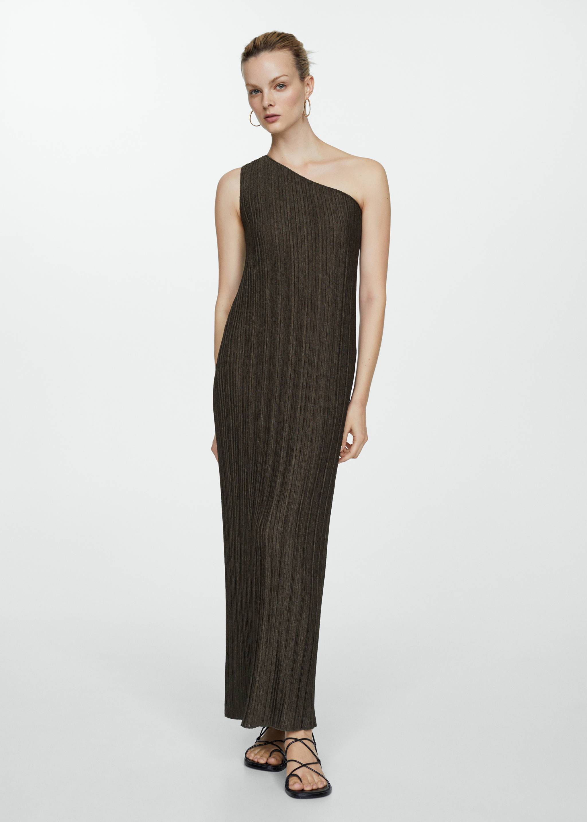 Asymmetrical knit dress - General plane