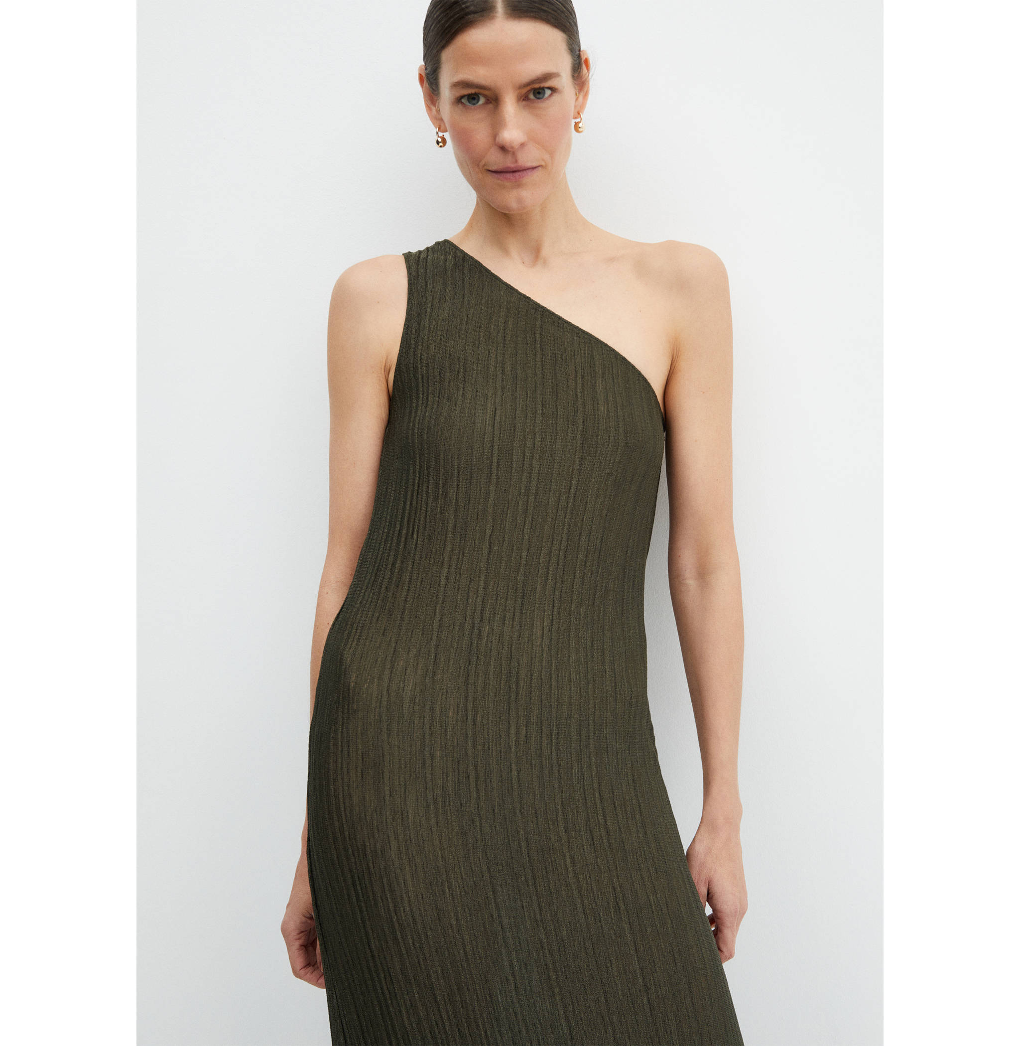 Asymmetrical knit dress - Medium plane