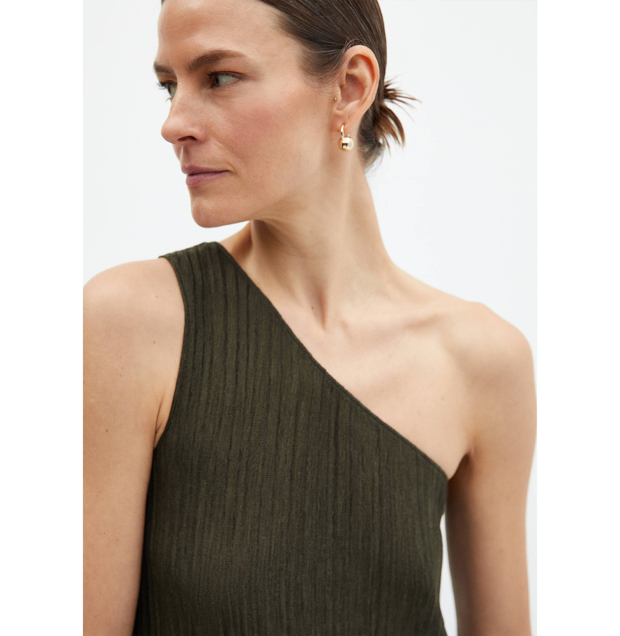 Asymmetrical knit dress - Details of the article 1