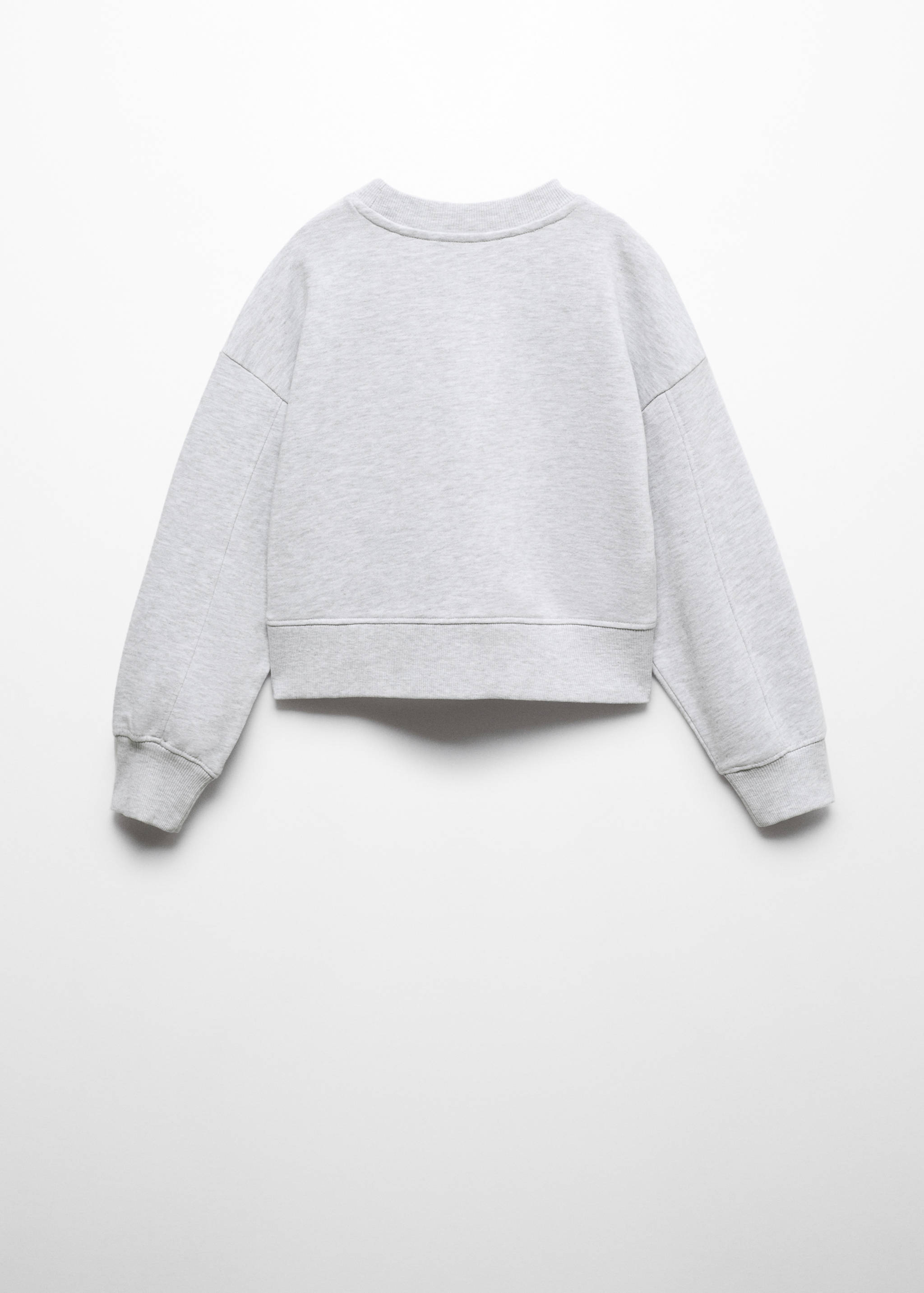 Sudadera crop mensaje - Reverso del artículo