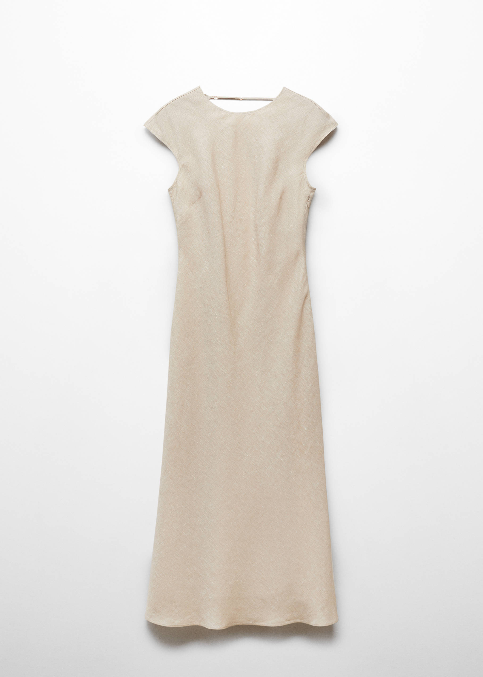 Open-back linen dress - Article without model