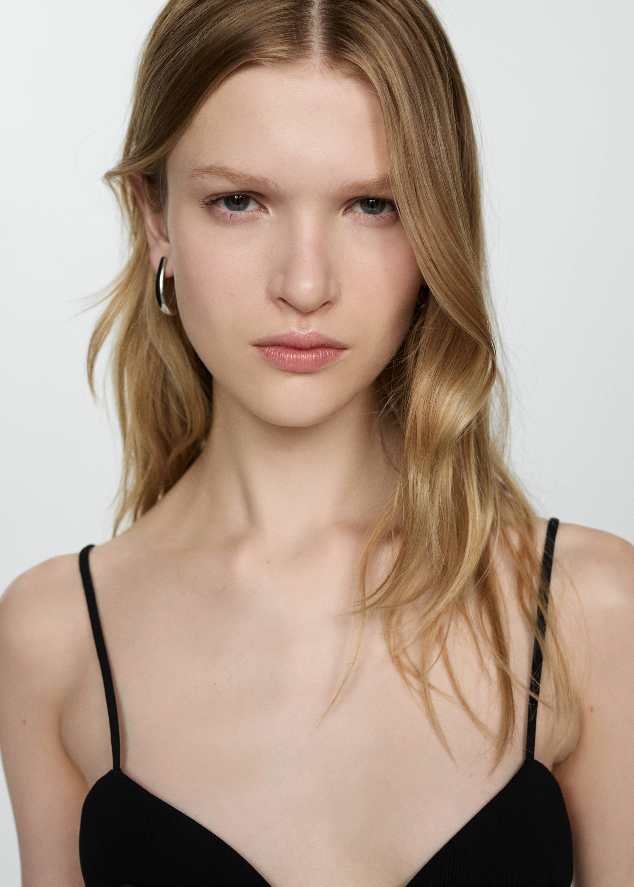 带肩带和侧面开衩的连身裤 - null