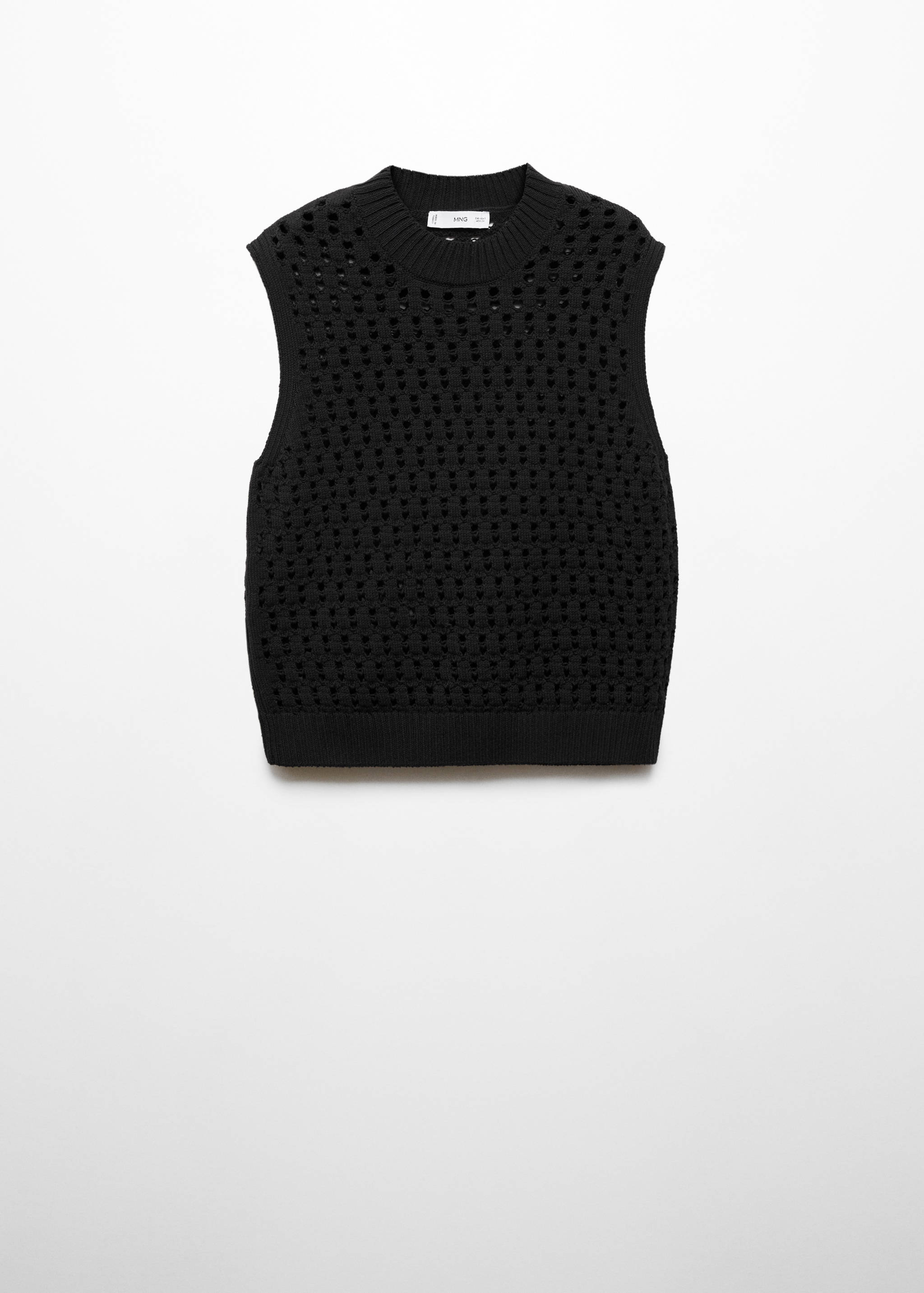 Knit top with lace accents - Article without model
