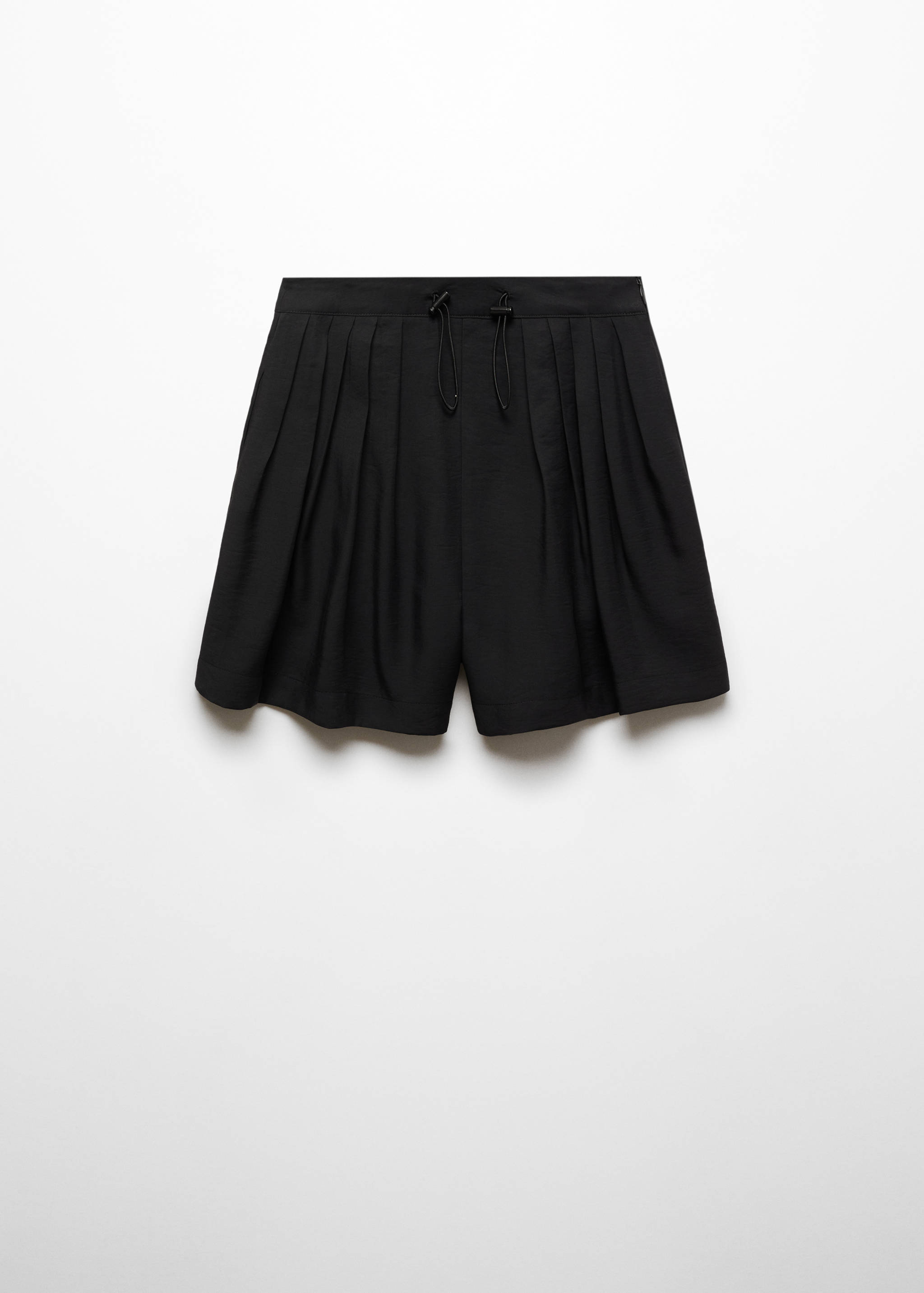 Plissierte Shorts mit verstellbarem Saum - Artikel ohne Model