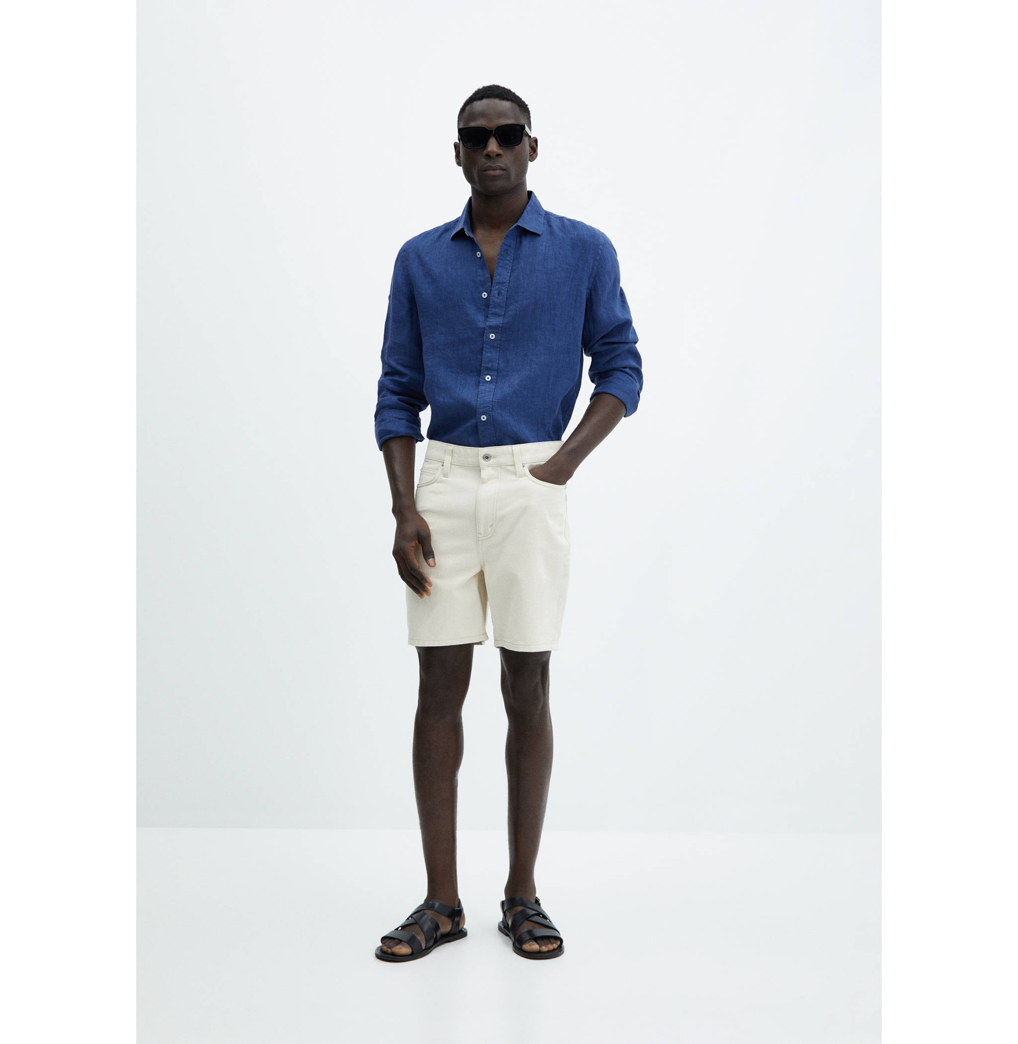 Bermudas denim regular fit - Plano general