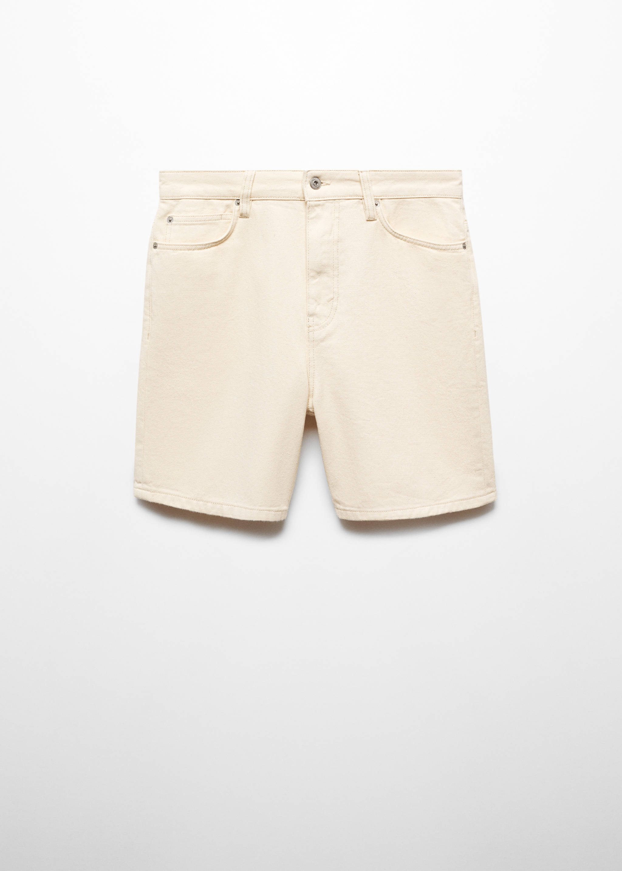 Regular-fit denim bermuda shorts - Article without model