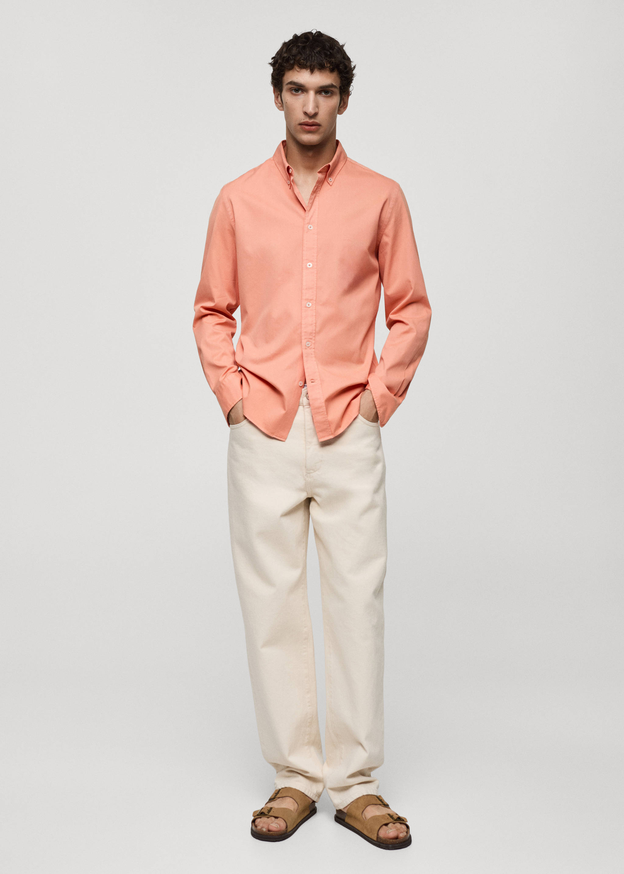 100%棉质常规版型衬衫 - null