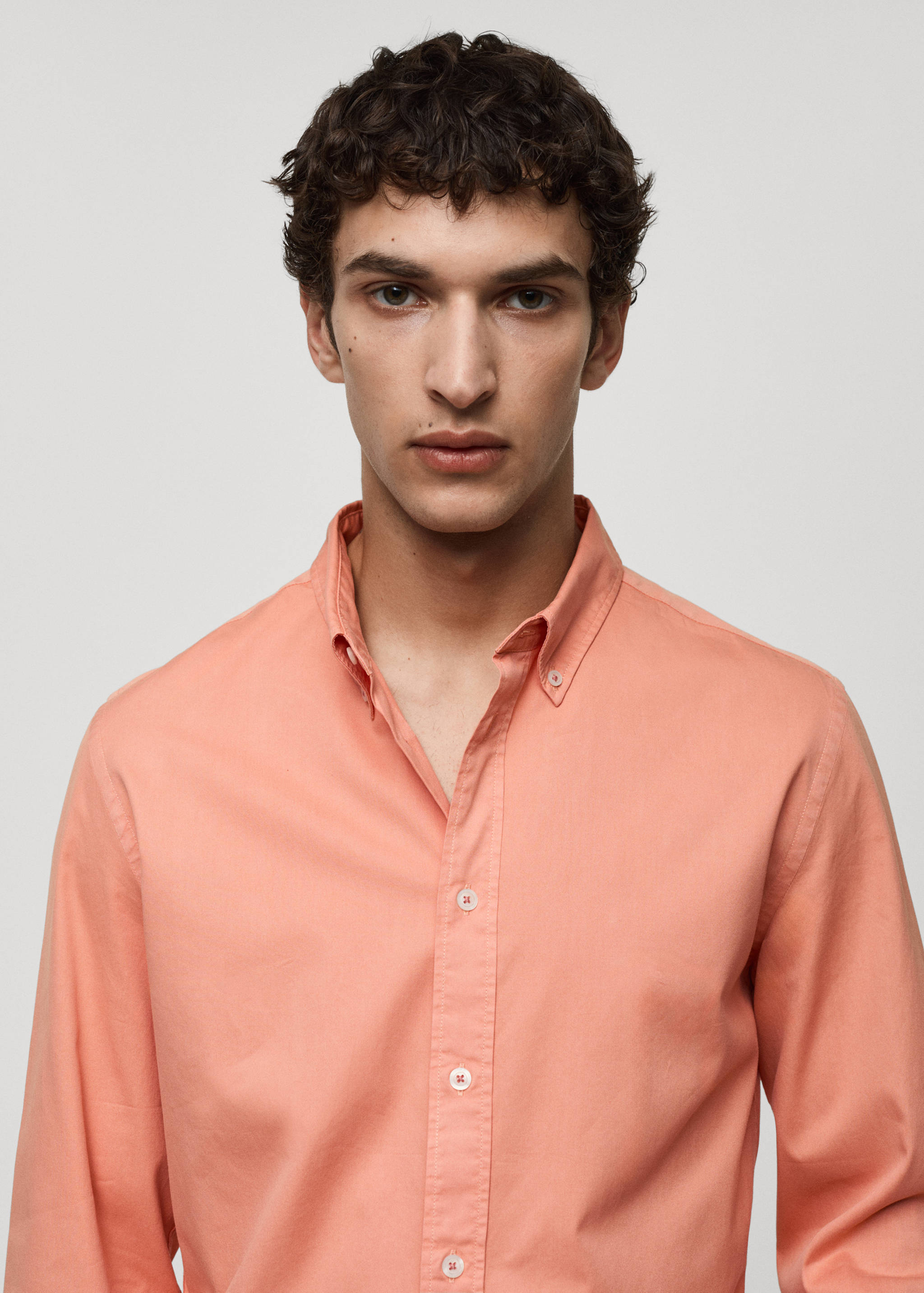 100%棉质常规版型衬衫 - null