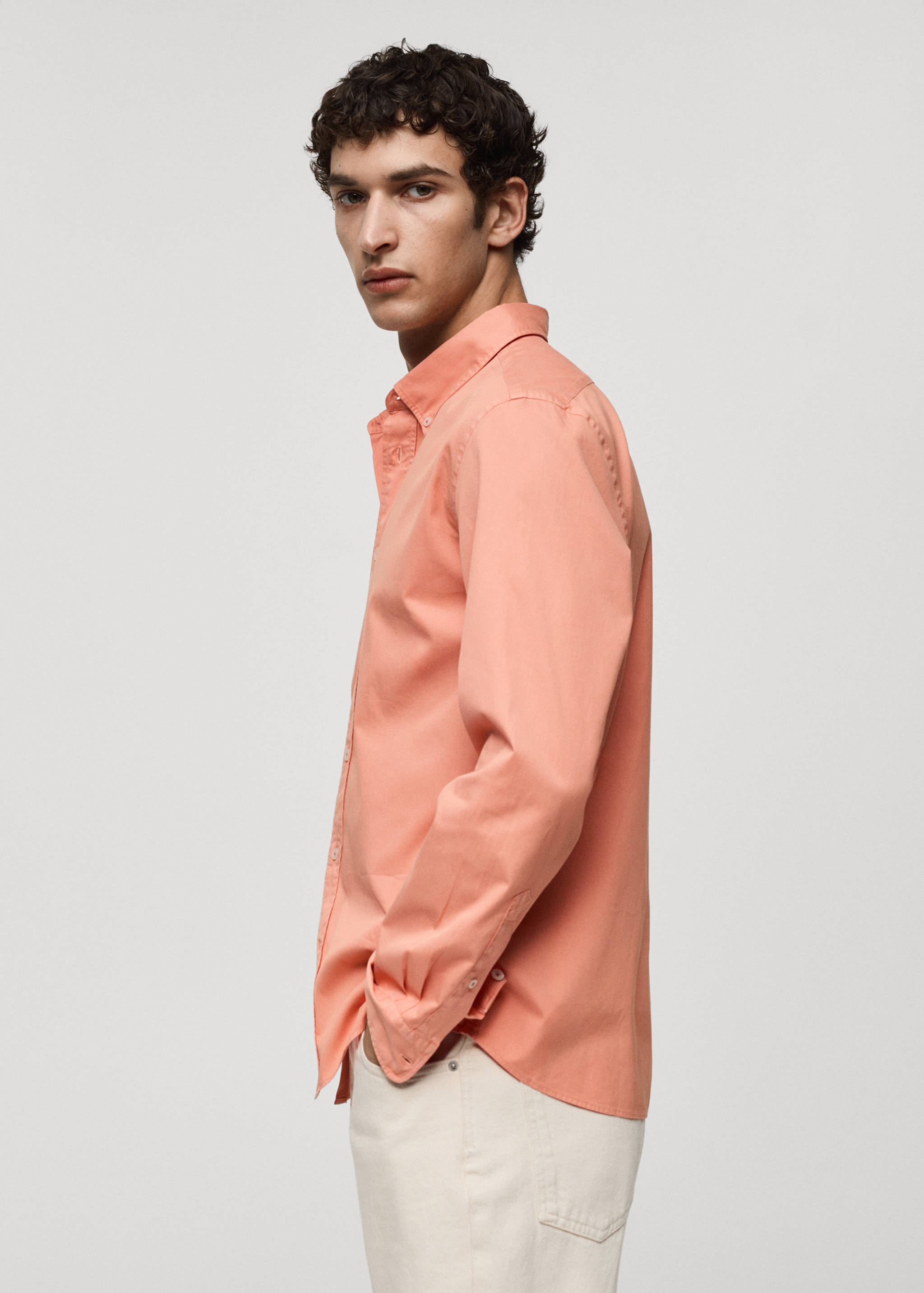 100%棉质常规版型衬衫 - null