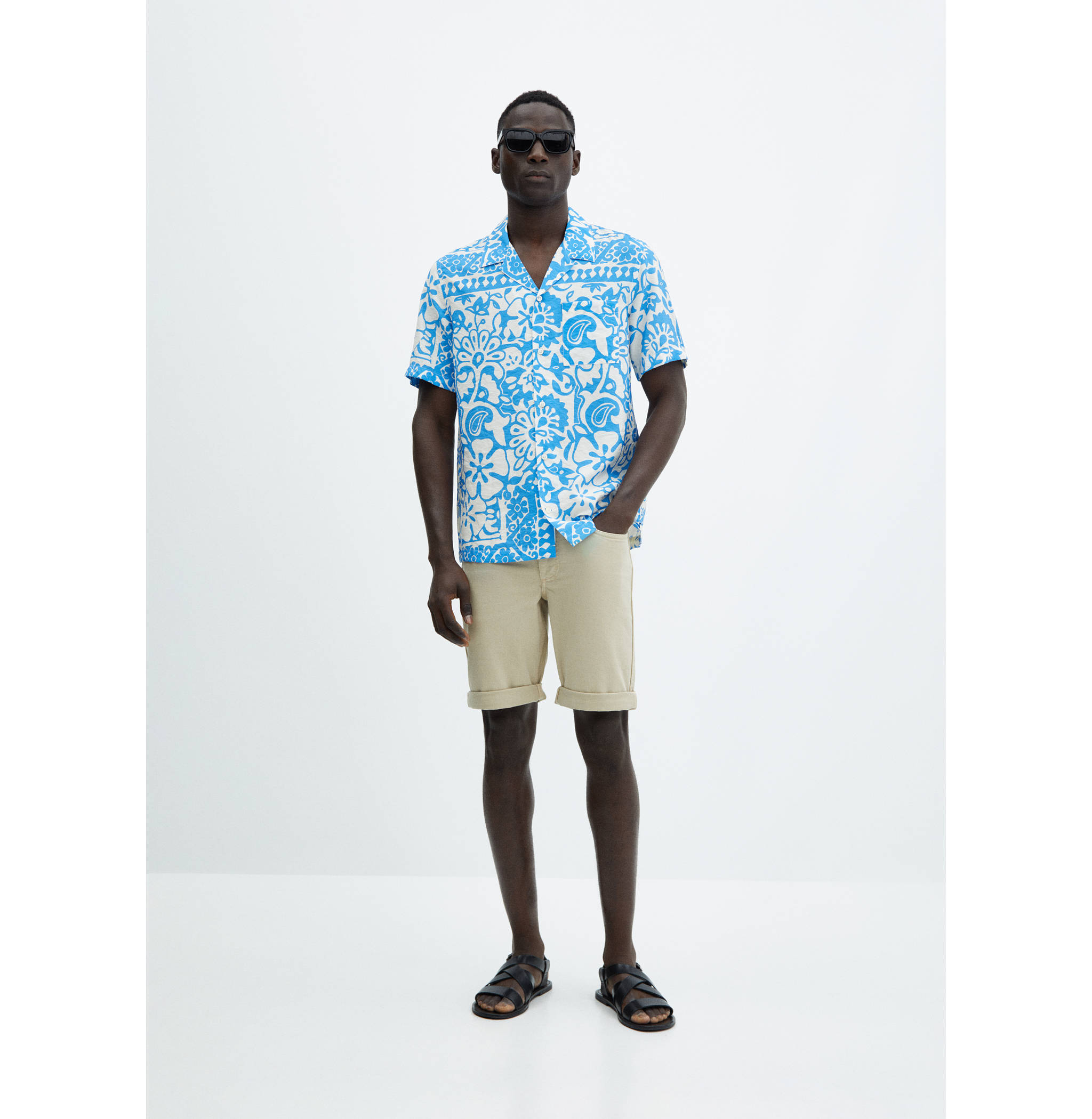 Chemise regular-fit fluide imprimée - Plan général