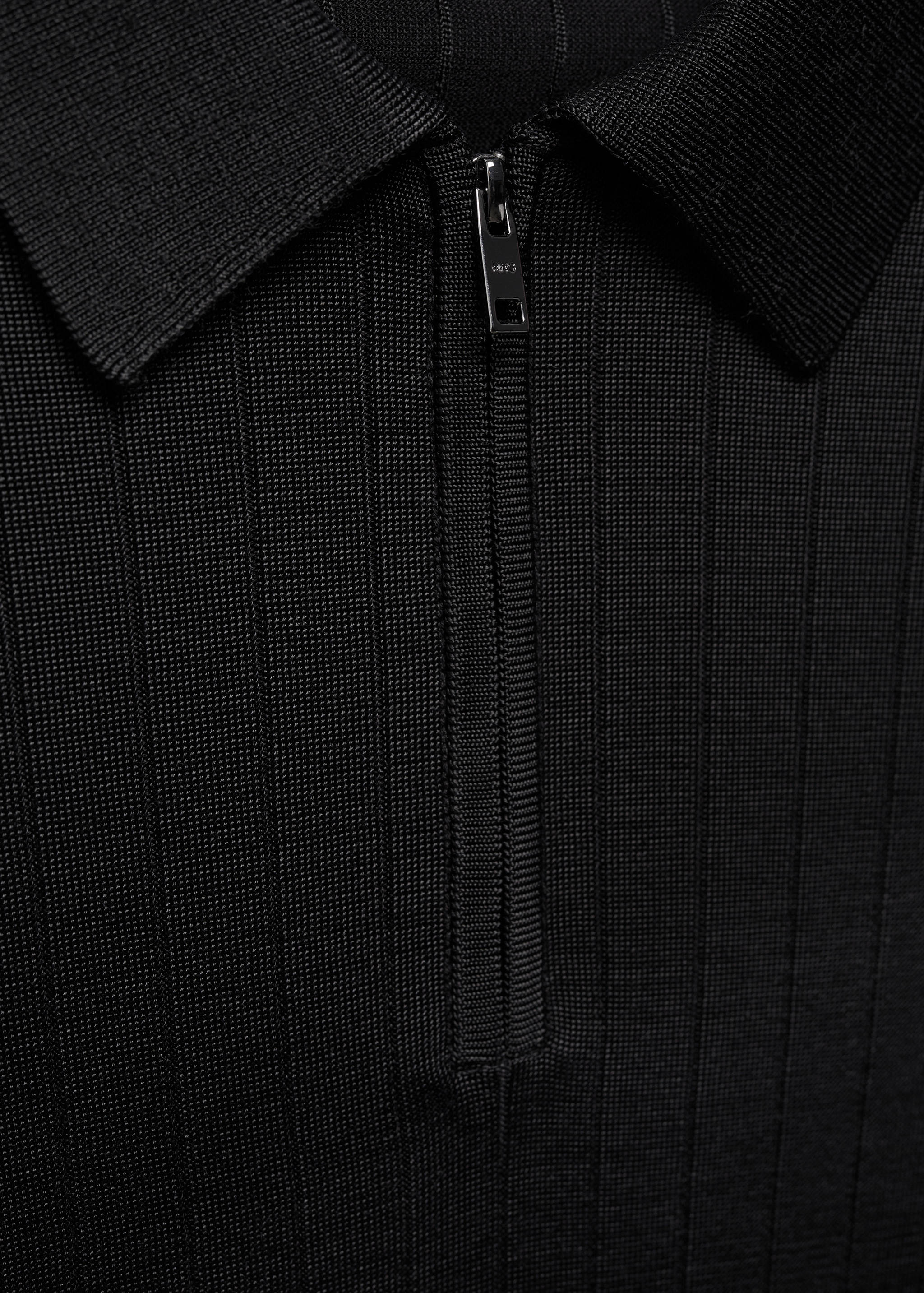 Zip cotton polo shirt - Details of the article 8