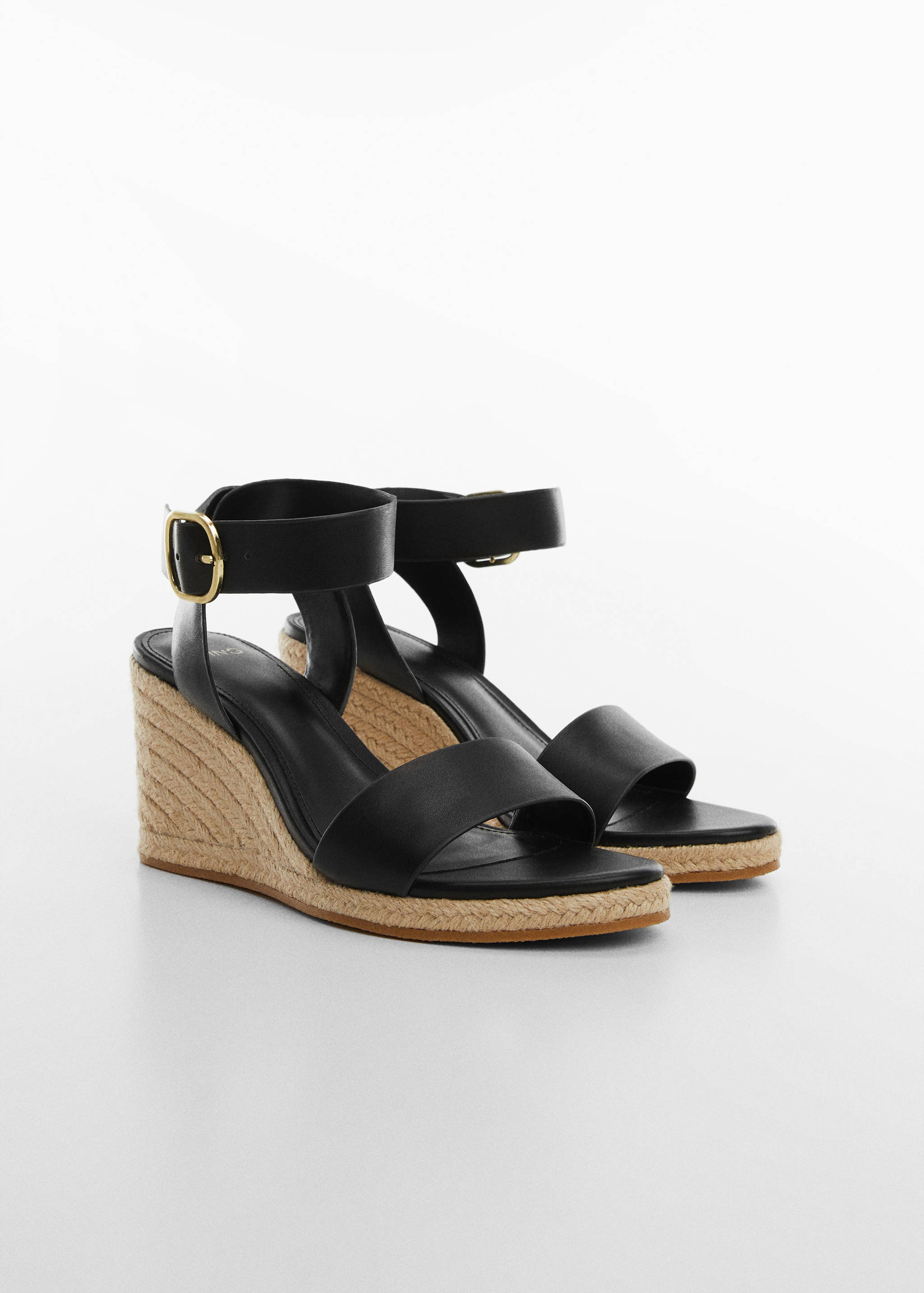Wedge buckle sandals - Medium plane
