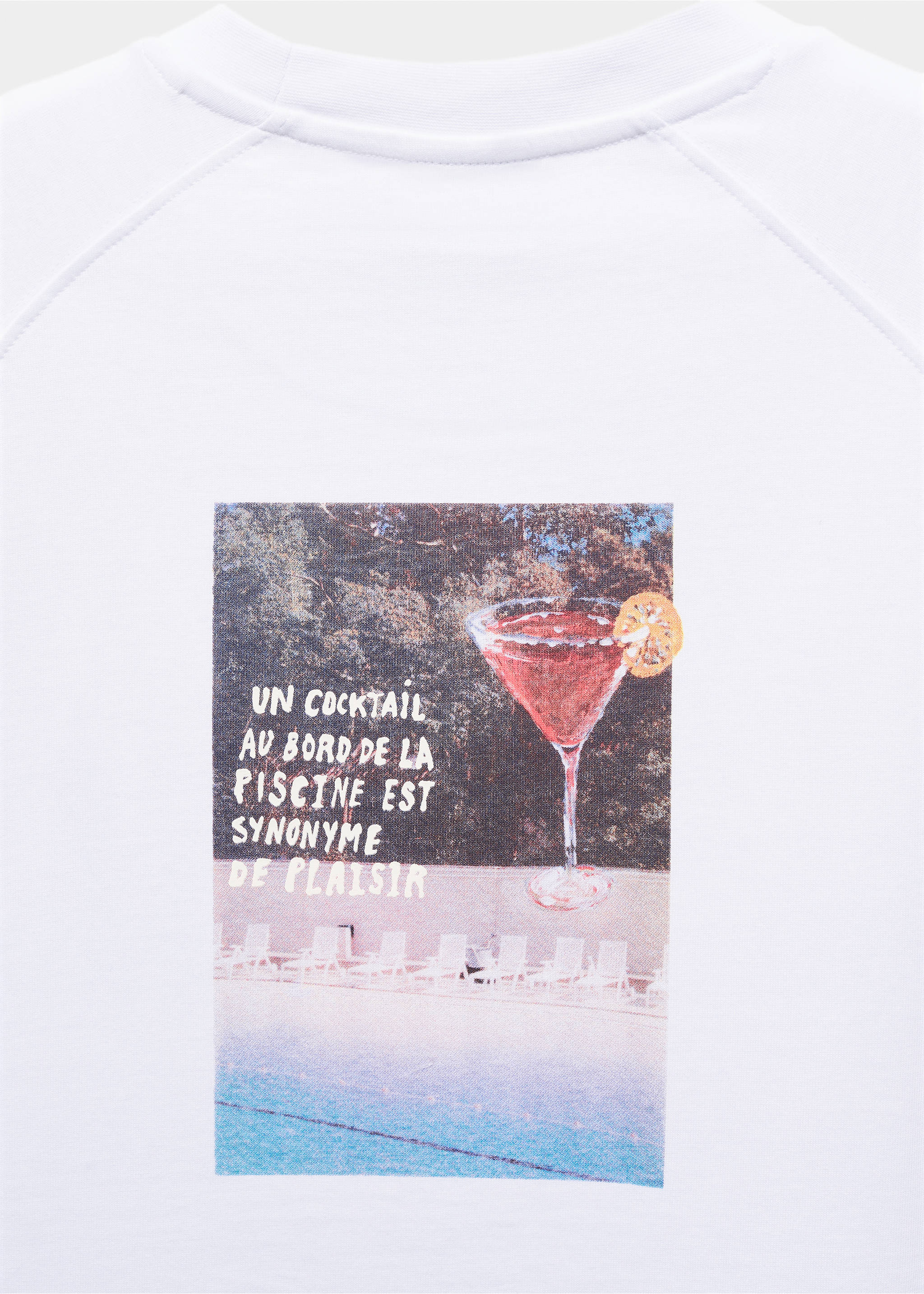 Sudadera 100% algodón dibujo estampado - Detalle del artículo 8, Blanco. Ref: 67067701-00.