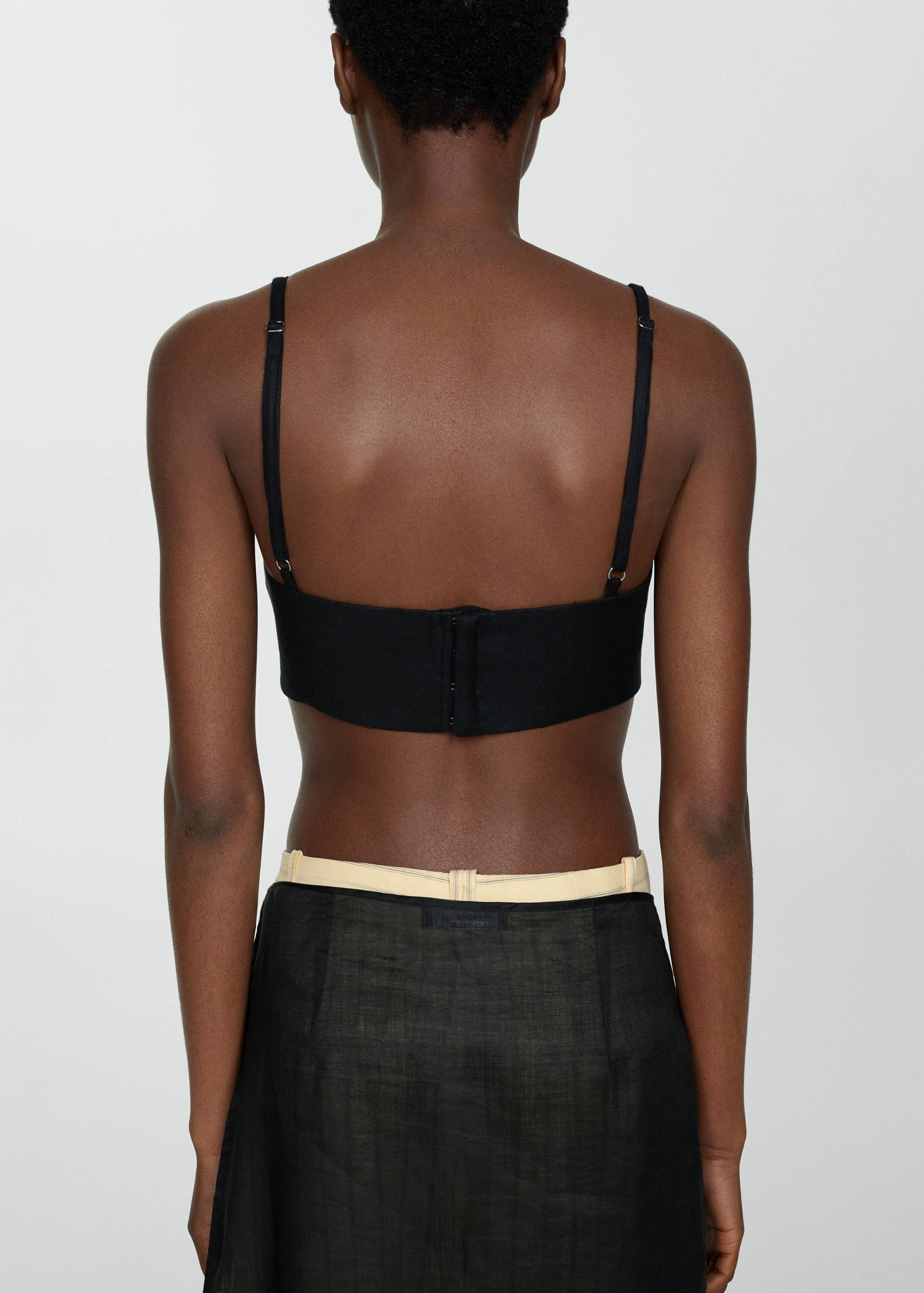 Linen crop top - Reverse of the article