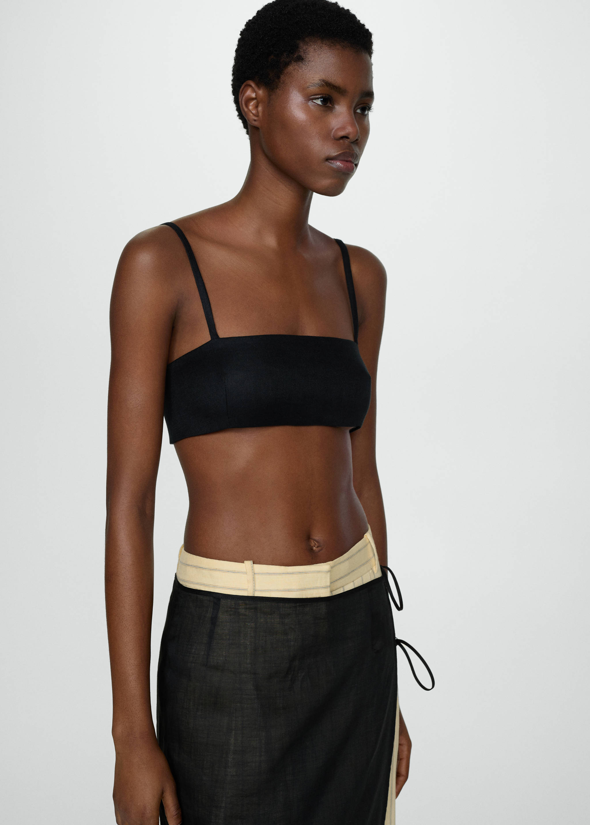 Linen crop top - Details of the article 6