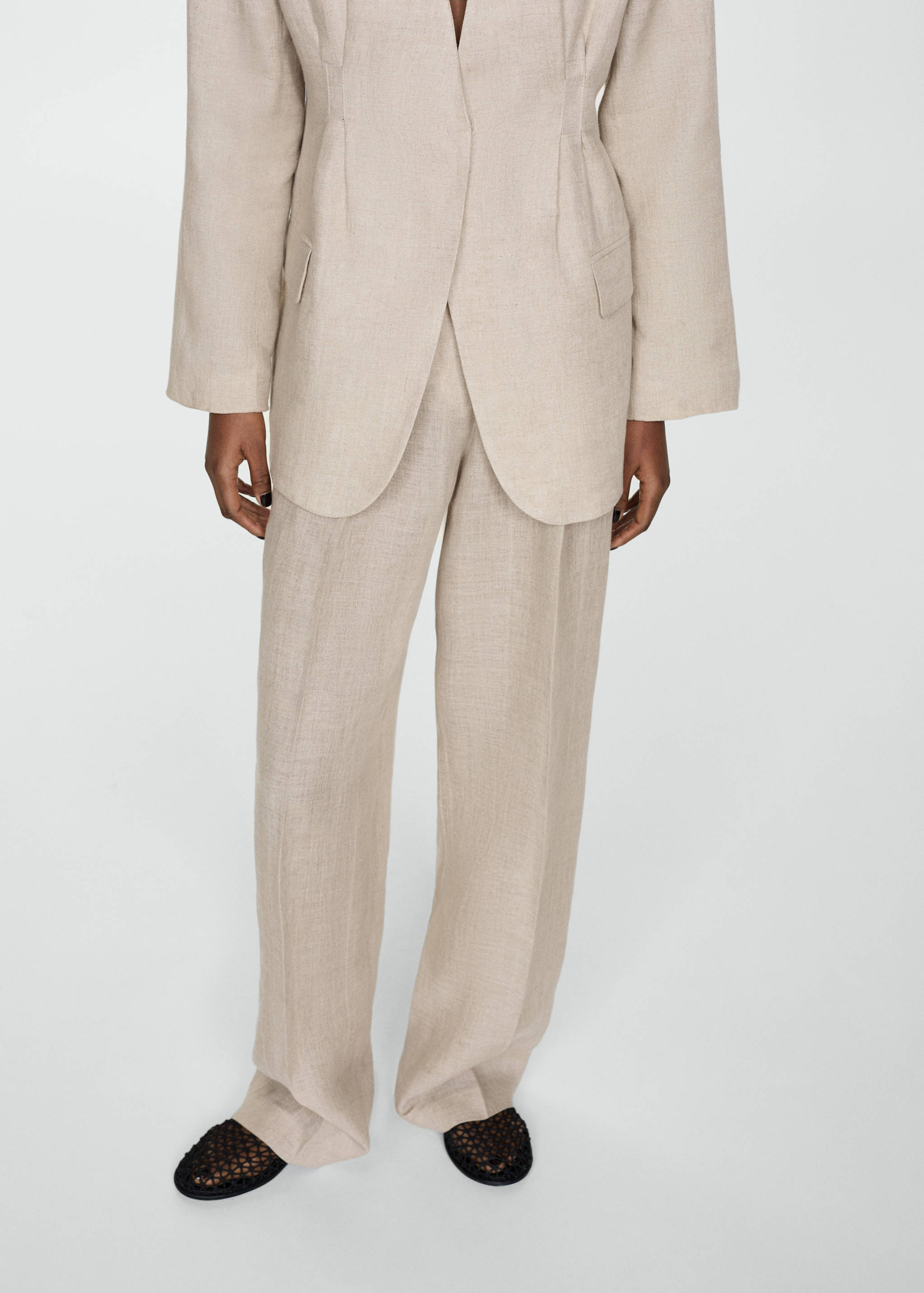 100% linen suit pants - Medium plane