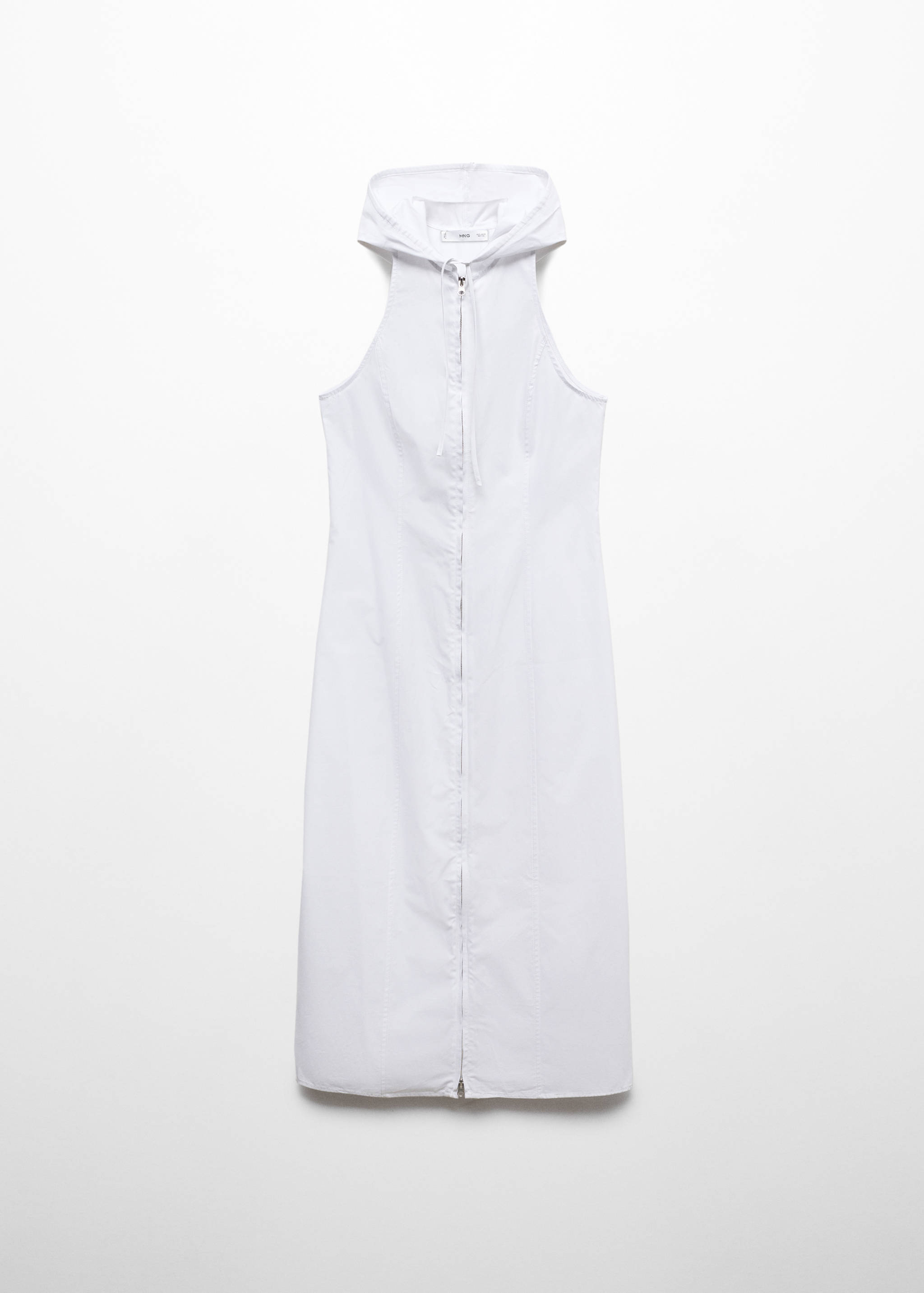 Hooded dress with zip - Article without model