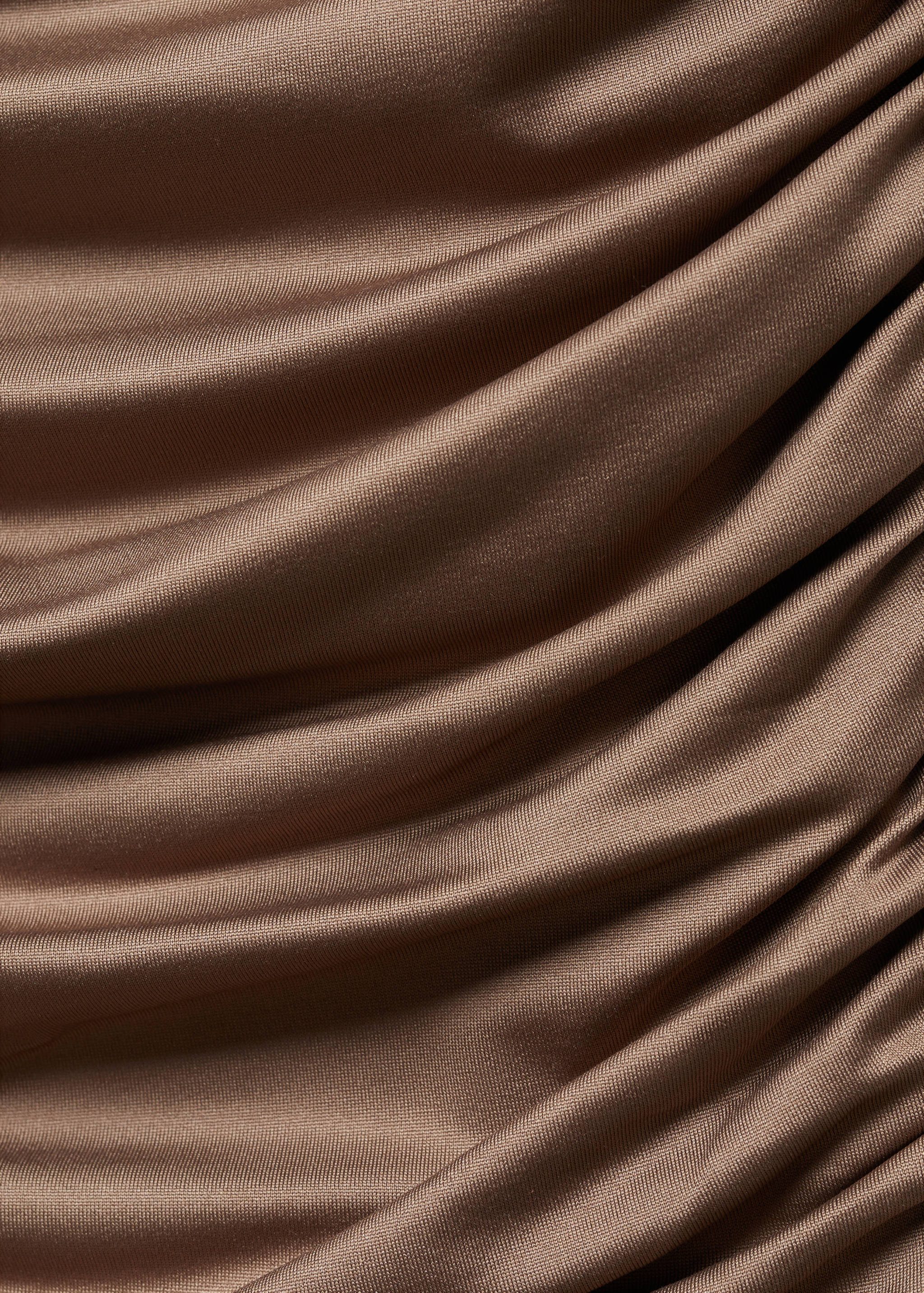 Vestido satinado fruncido - Detalle del artículo 8