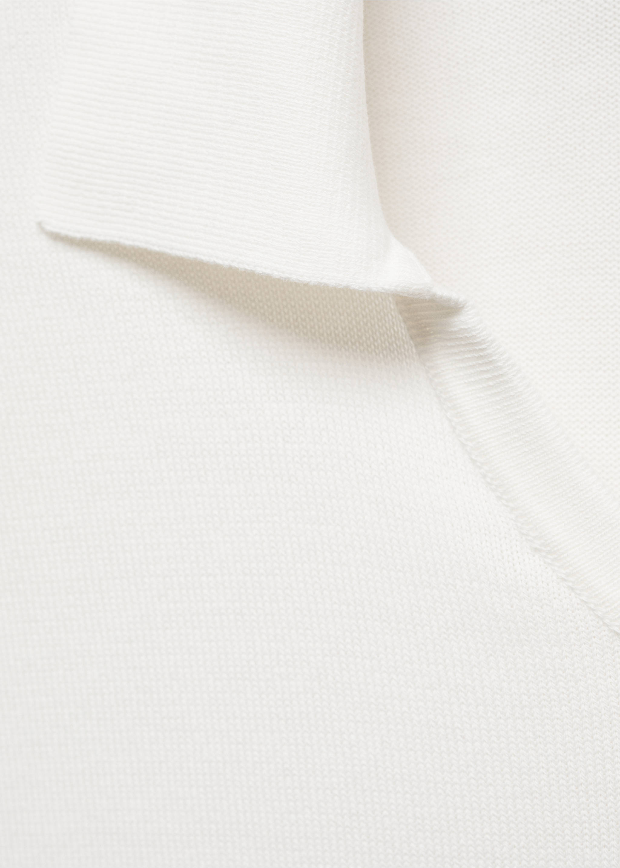 100% cotton knitted polo shirt - Details of the article 8, Off White. Ref: 67067912-00.